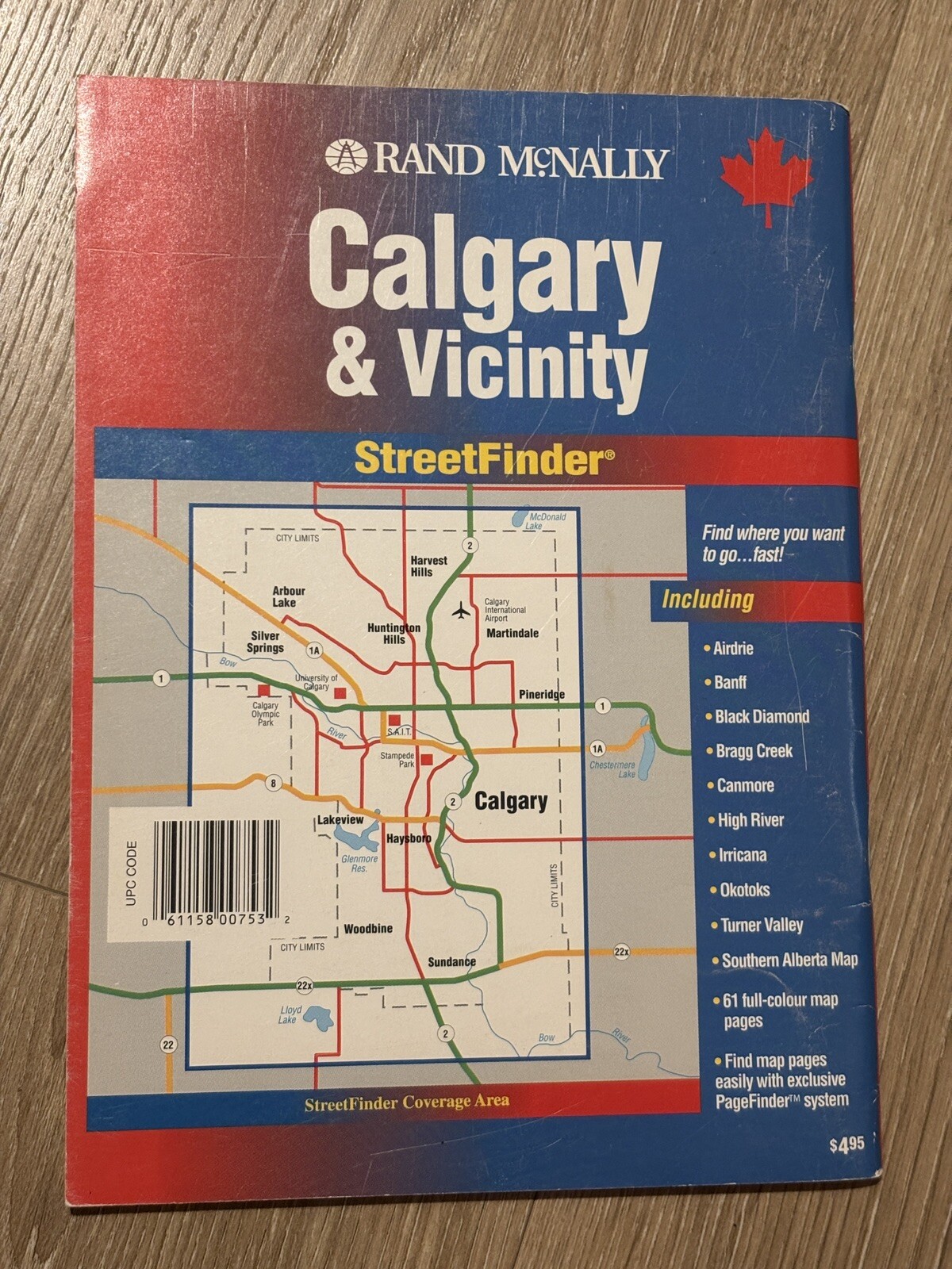 Rand McNally Calgary Alberta street atlas guide Canada