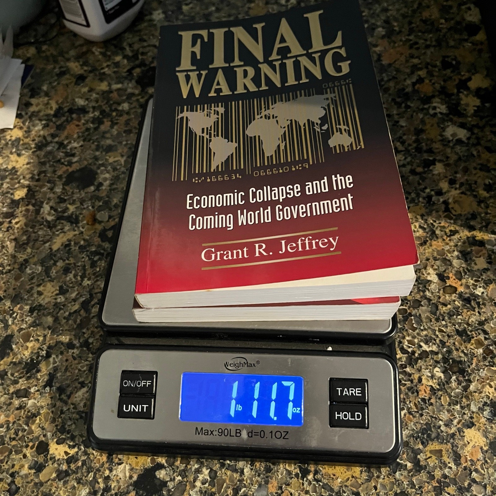 Grant R. Jeffrey Book Lot Set Of Two: Final Warning/Prince Of Darkness.Softcover