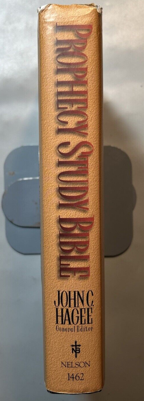 NKJV Prophecy Study Bible Hardcover John Hagee Red Letter G+
