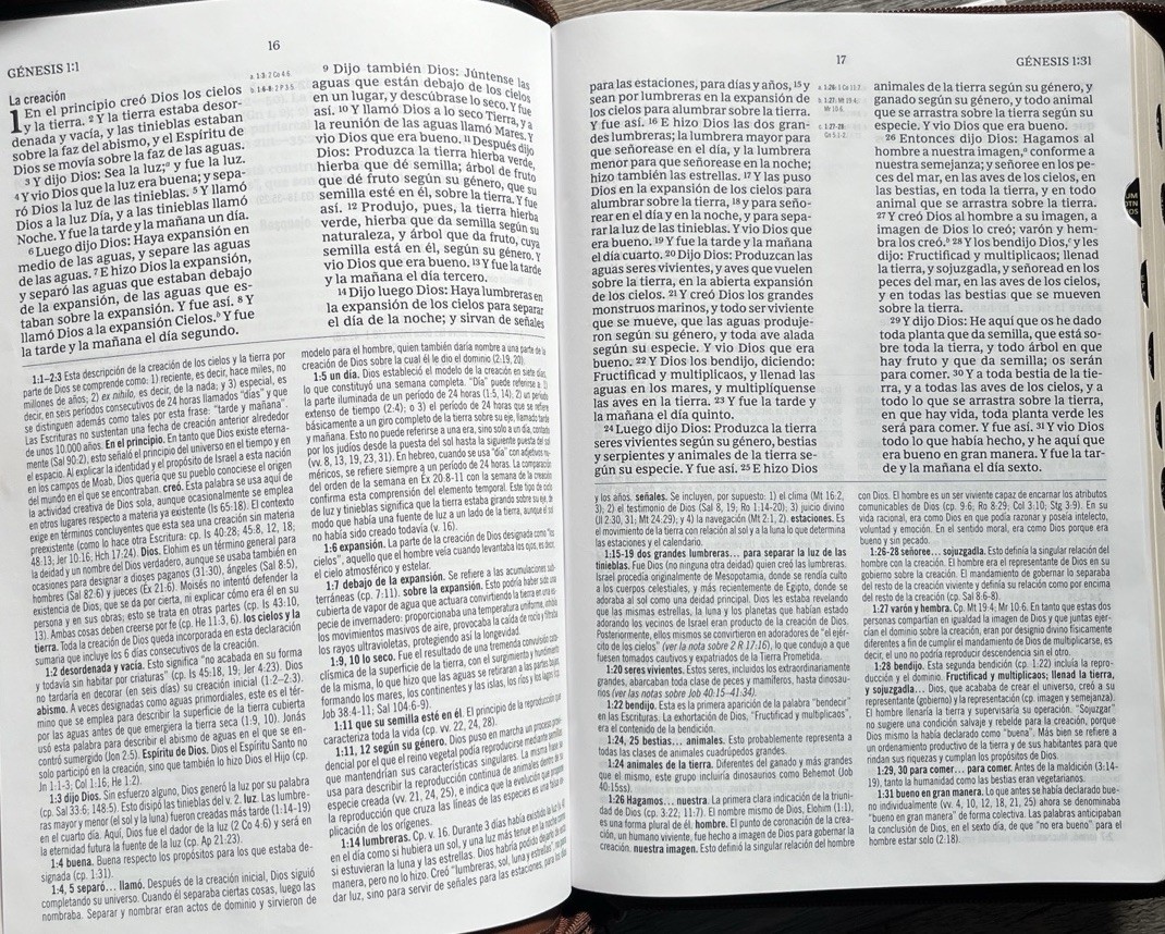 Biblia de Estudio MacArthur,RVR 1960 Letra Grande,Leathersoft, Café, con índice