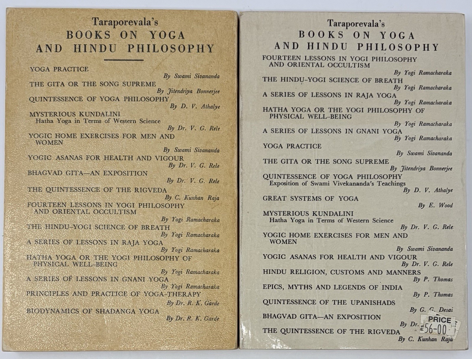 Gnani & Raja Yoga by Yogi Ramacharaka Vintage Paperback Books Wisdom Lessons