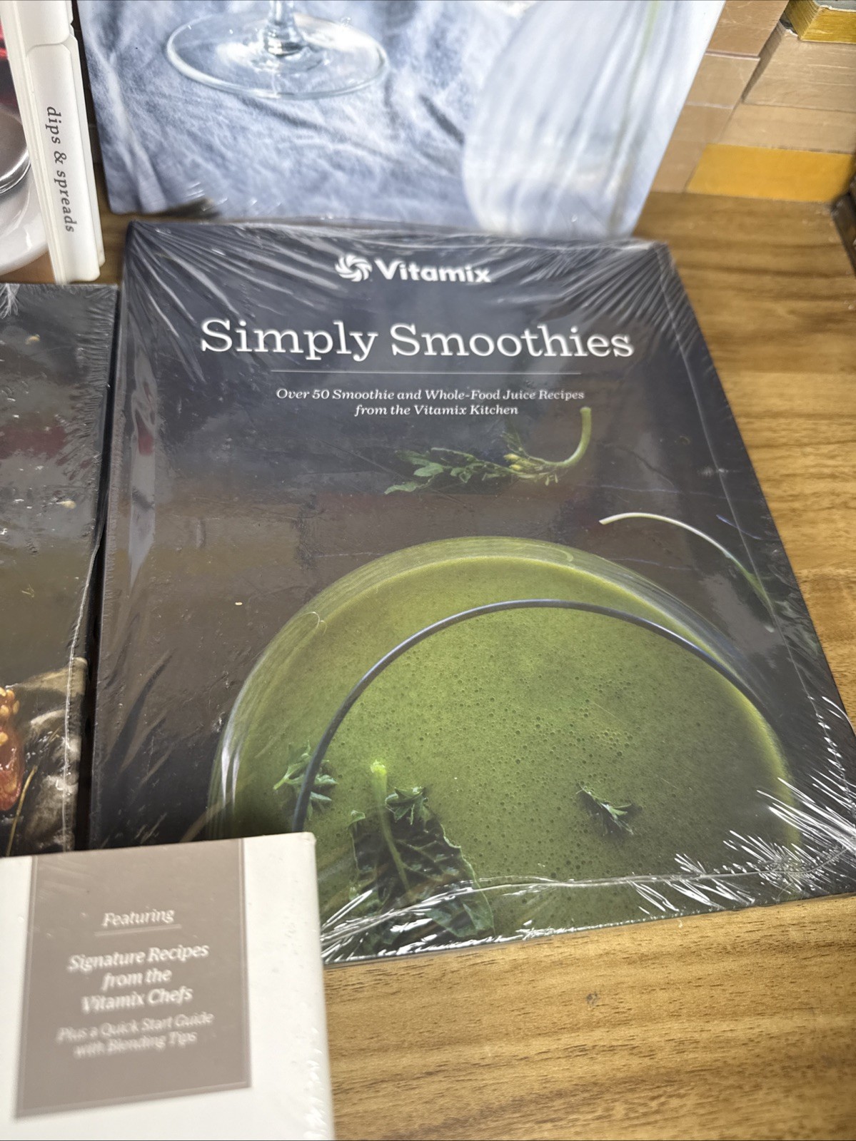 Lot Of 8 Vitamix Cookbooks Savor Entertaining Soups Blending Smoothies 6 Sealed