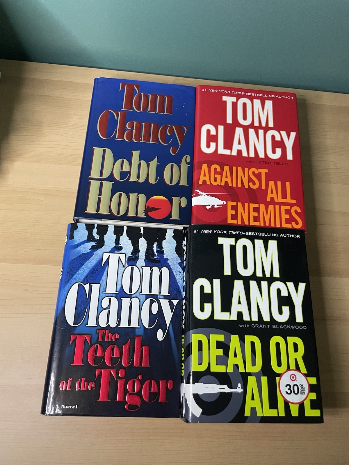 Tom Clancy lot 12 Books Hardcover Dust Jacket Mixed Titles & Years