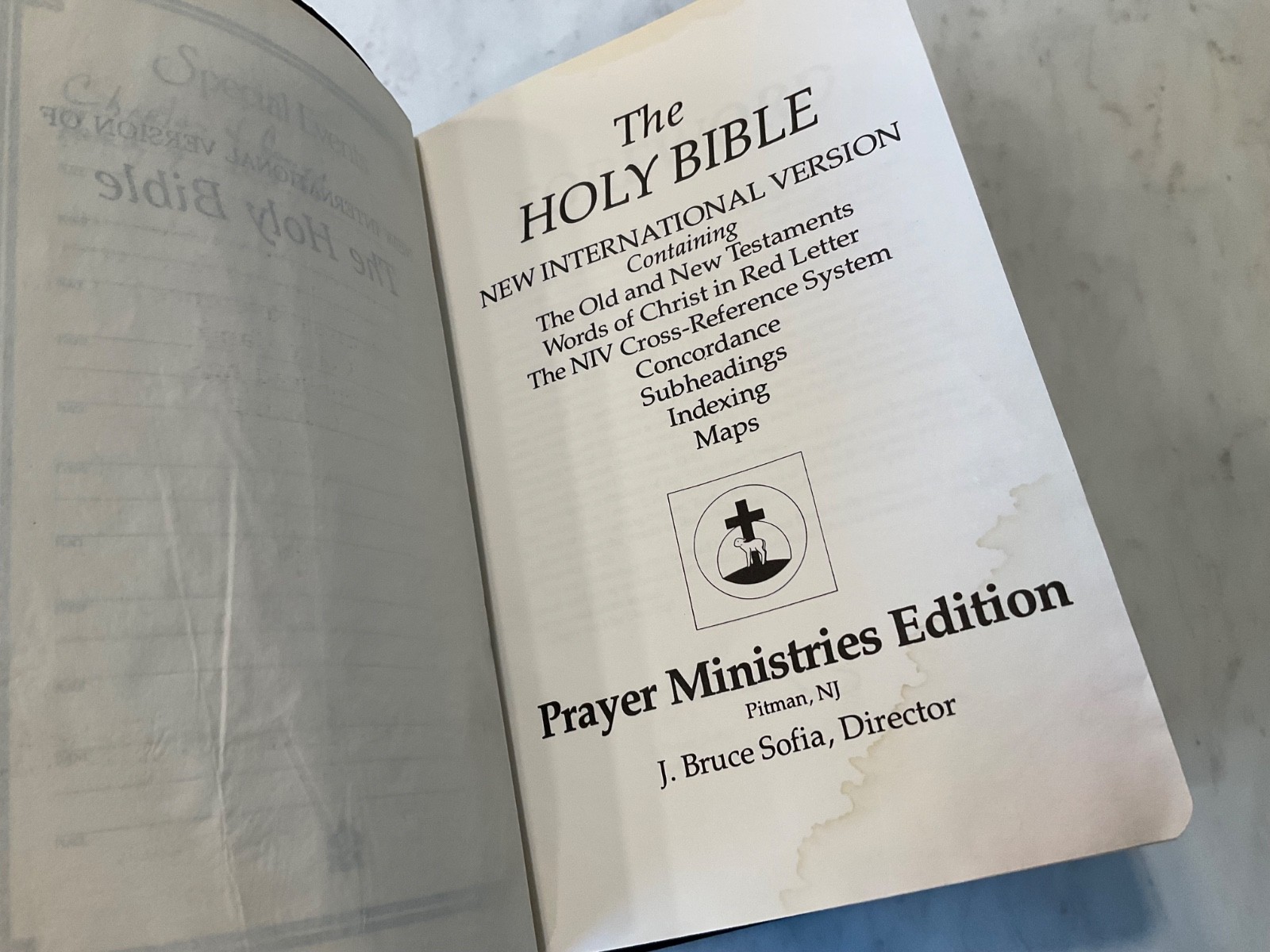 NIV Classic Reference Bible 1988 Top Grain Genuine Leather Text 1984