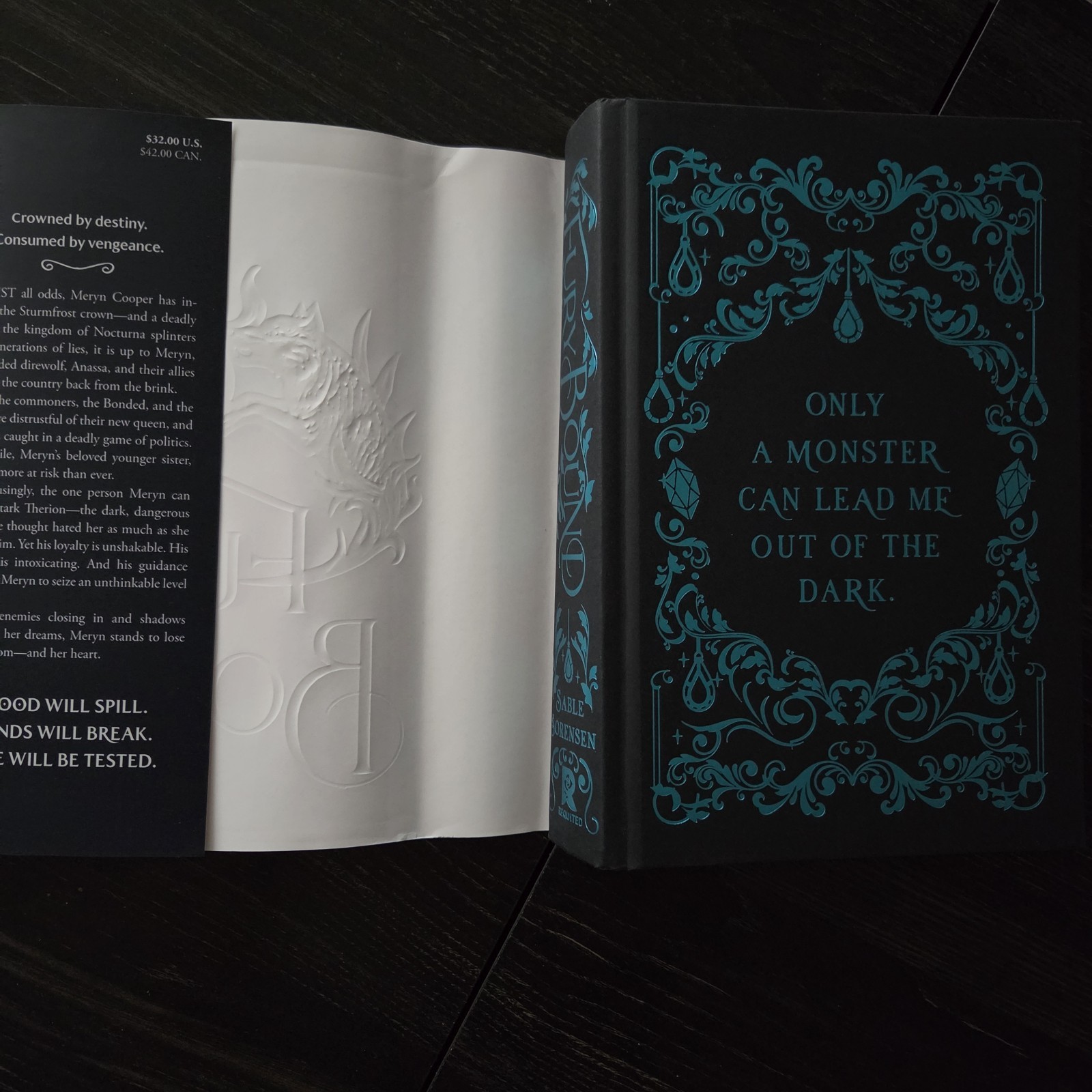 Fury Bound Deluxe Limited Edition by Sable Sorensen Sprayed Edges 1st Edition HC