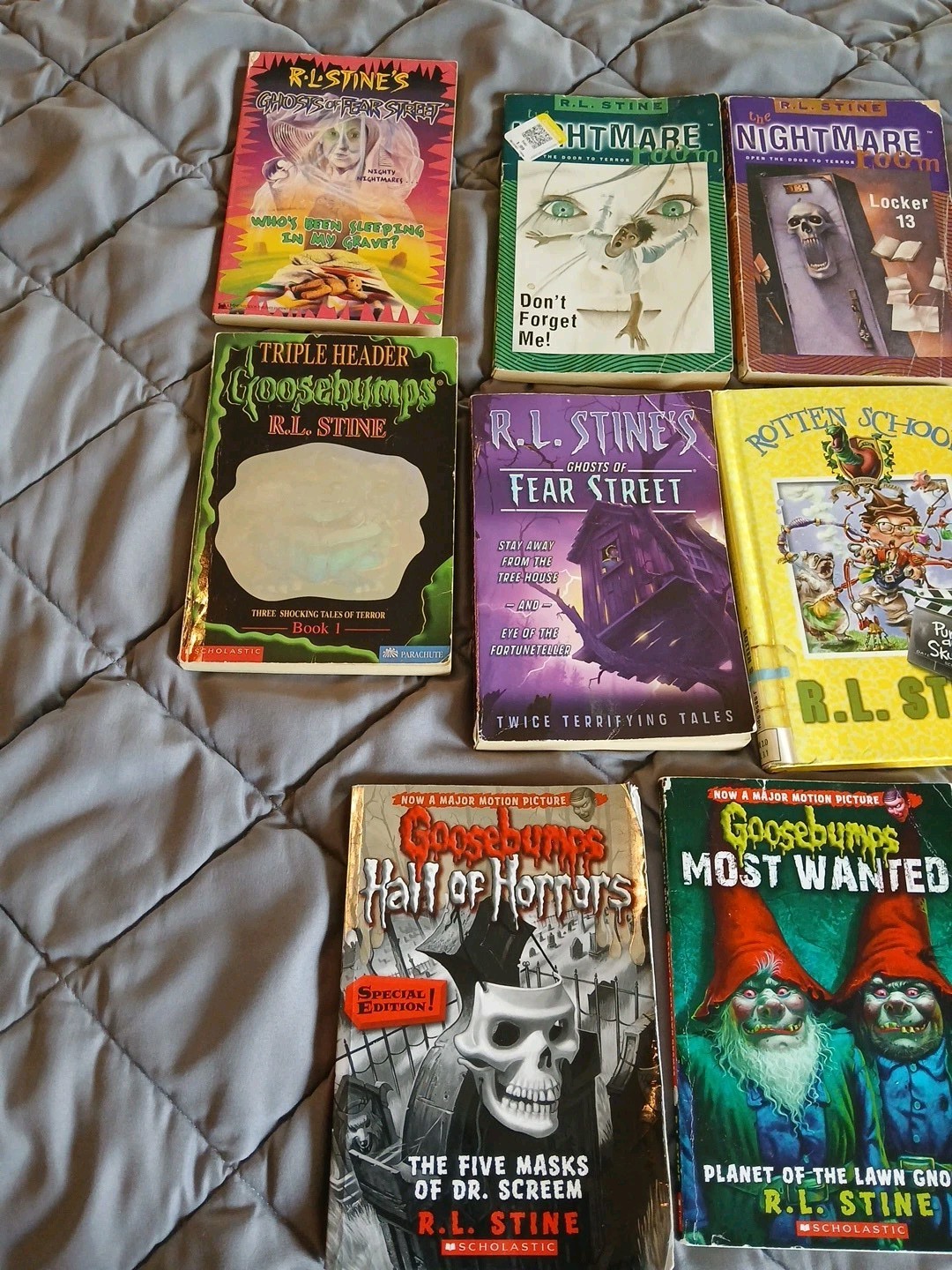 Lot Of 14 R.L. Stine Books, Fear Street, Rotten School, Slappy World, Nightmare