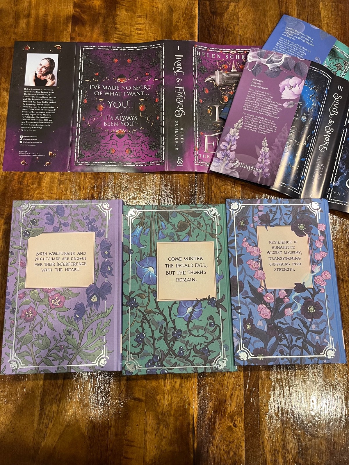 Fairyloot exclusive The Ashes of Thezmarr by Helen Scheuerer signed set