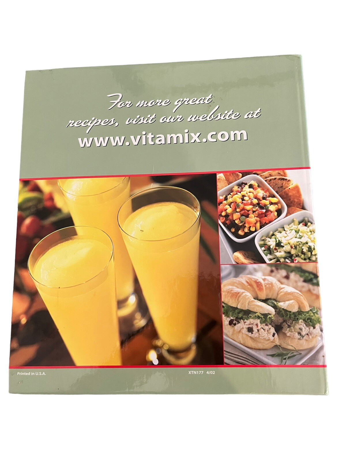 VTG 2002 Vita Mix Recipes For Better Living Hardcover Binder & Owner’s Manual