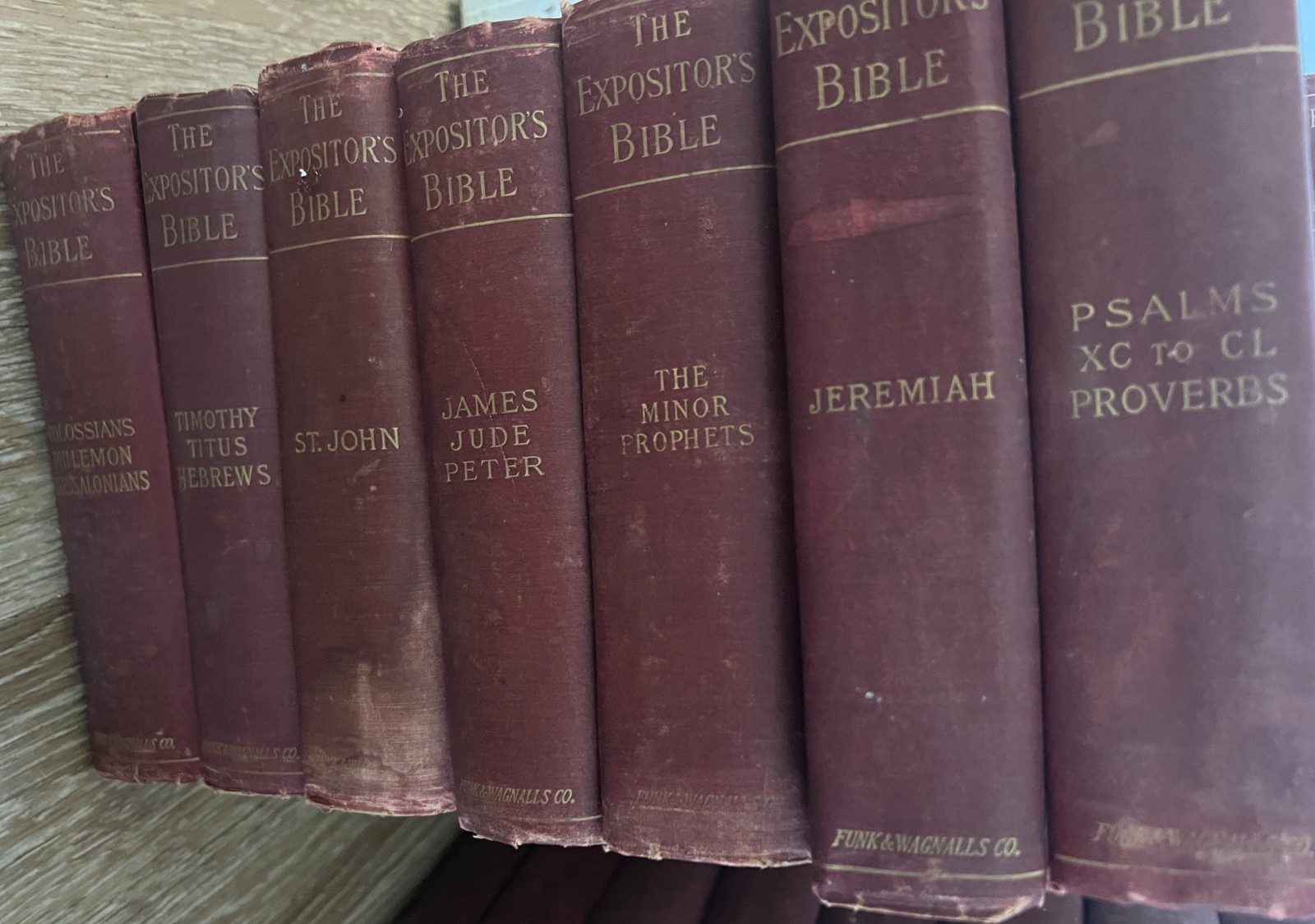 The Expositor’s Bible Commentary 1900 Antique/Vintage Lot of 23 Funk & Wagnalls