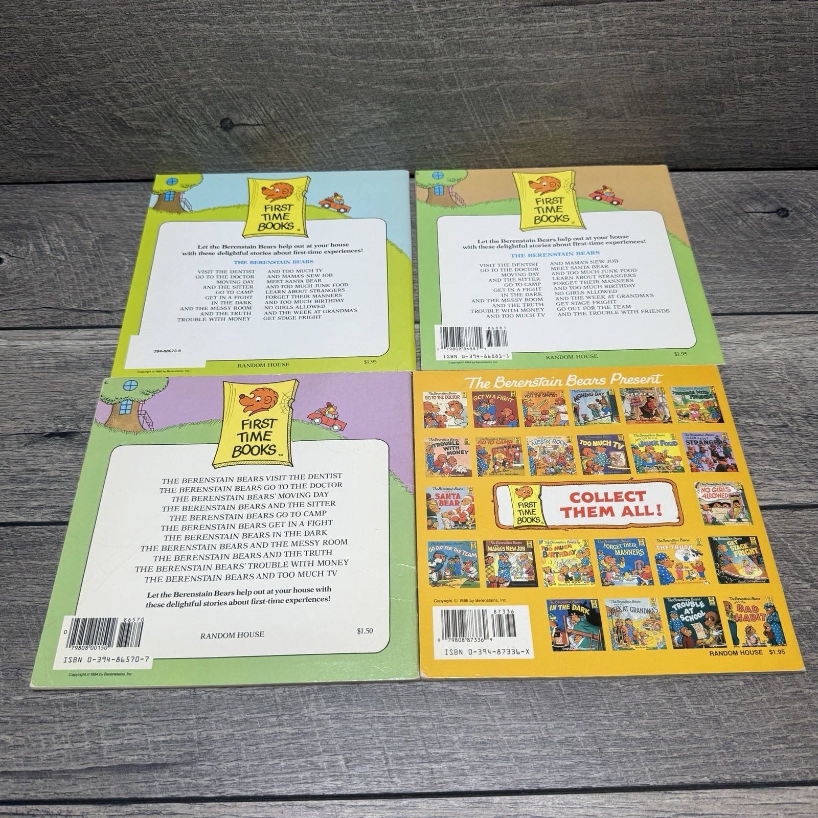 Lot of 18 Berenstain Bears First Time Picture Books Jan & Stan Berenstain 1980’s