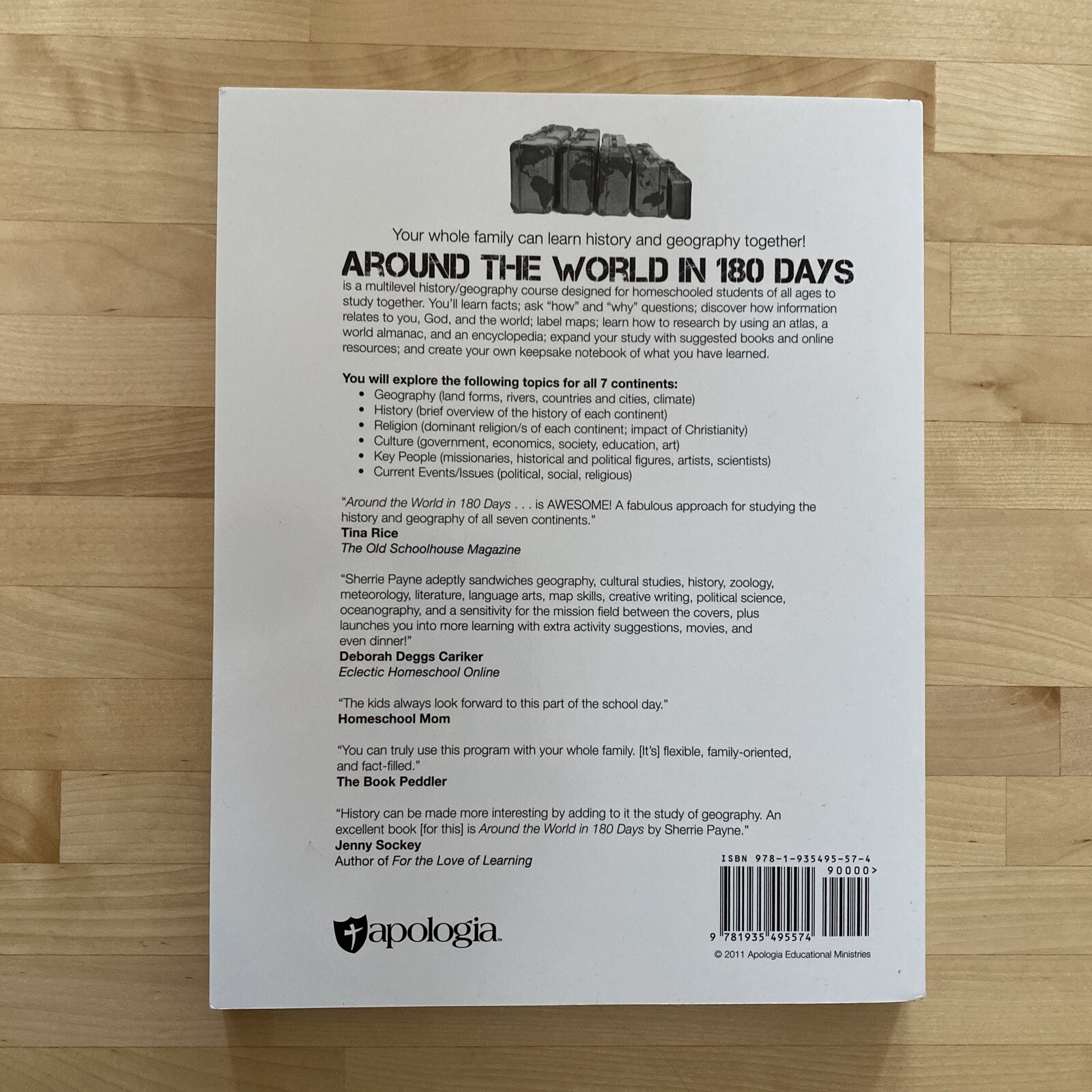 Apologia Around the World in 180 Days Teacher Manual, Like New