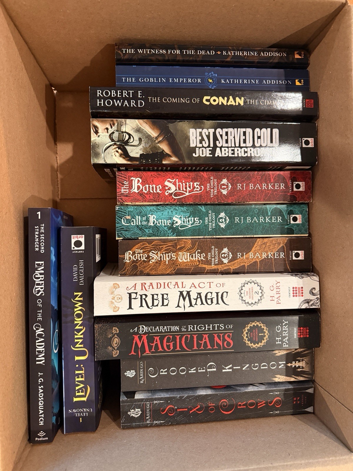Fantasy Book Lot 13 Joe Abercrombie RJ Barker Leigh Bardugo Katherine Addison