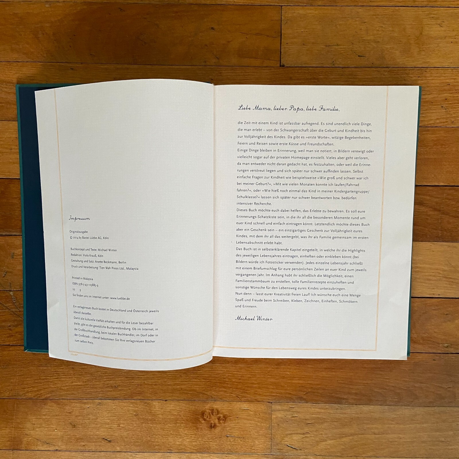 Die Geschichte deines Lebens 2014 Hardcover Michael Winter