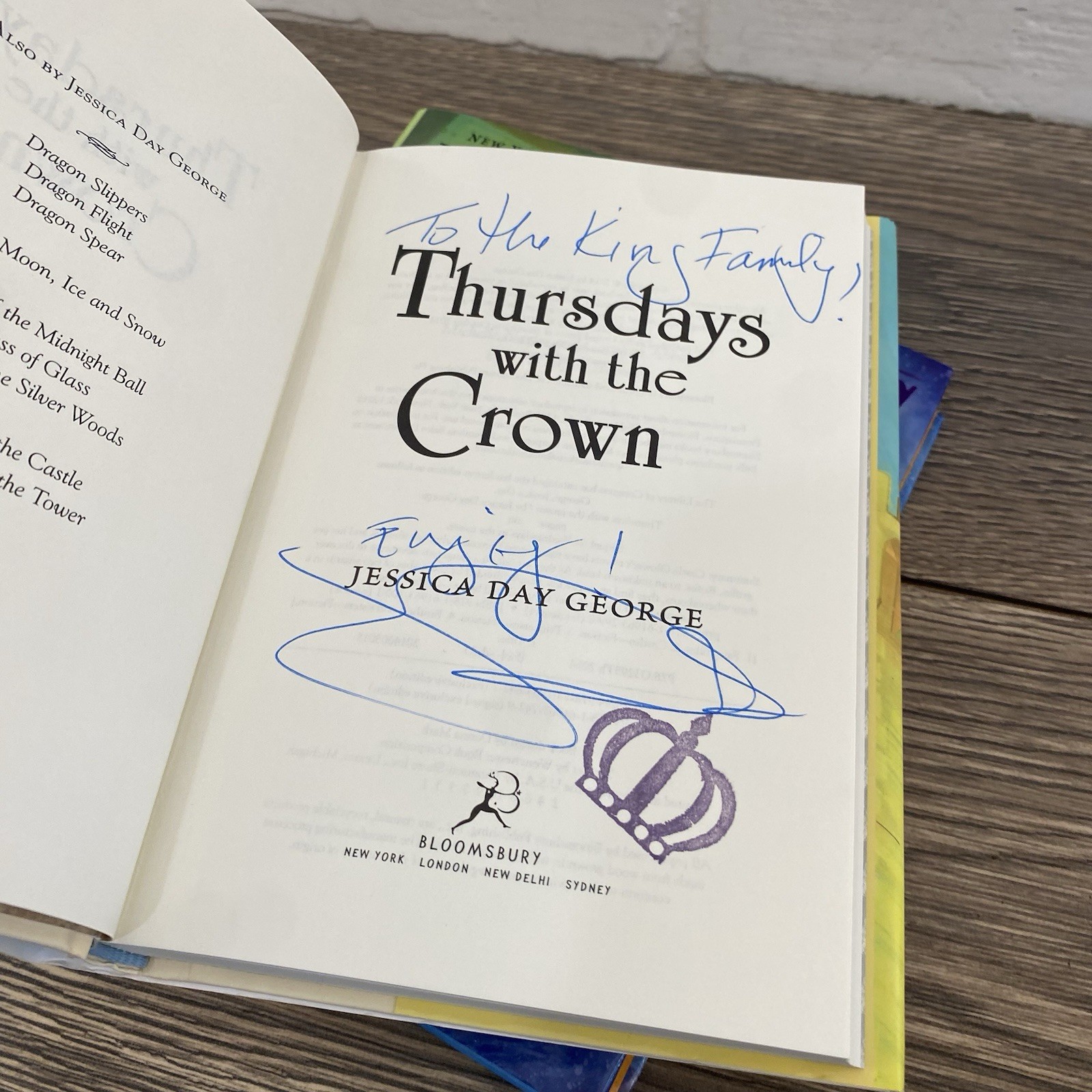 Book Series Set By Jessica Day George Set Of 5 Books Bloomsbury Signed