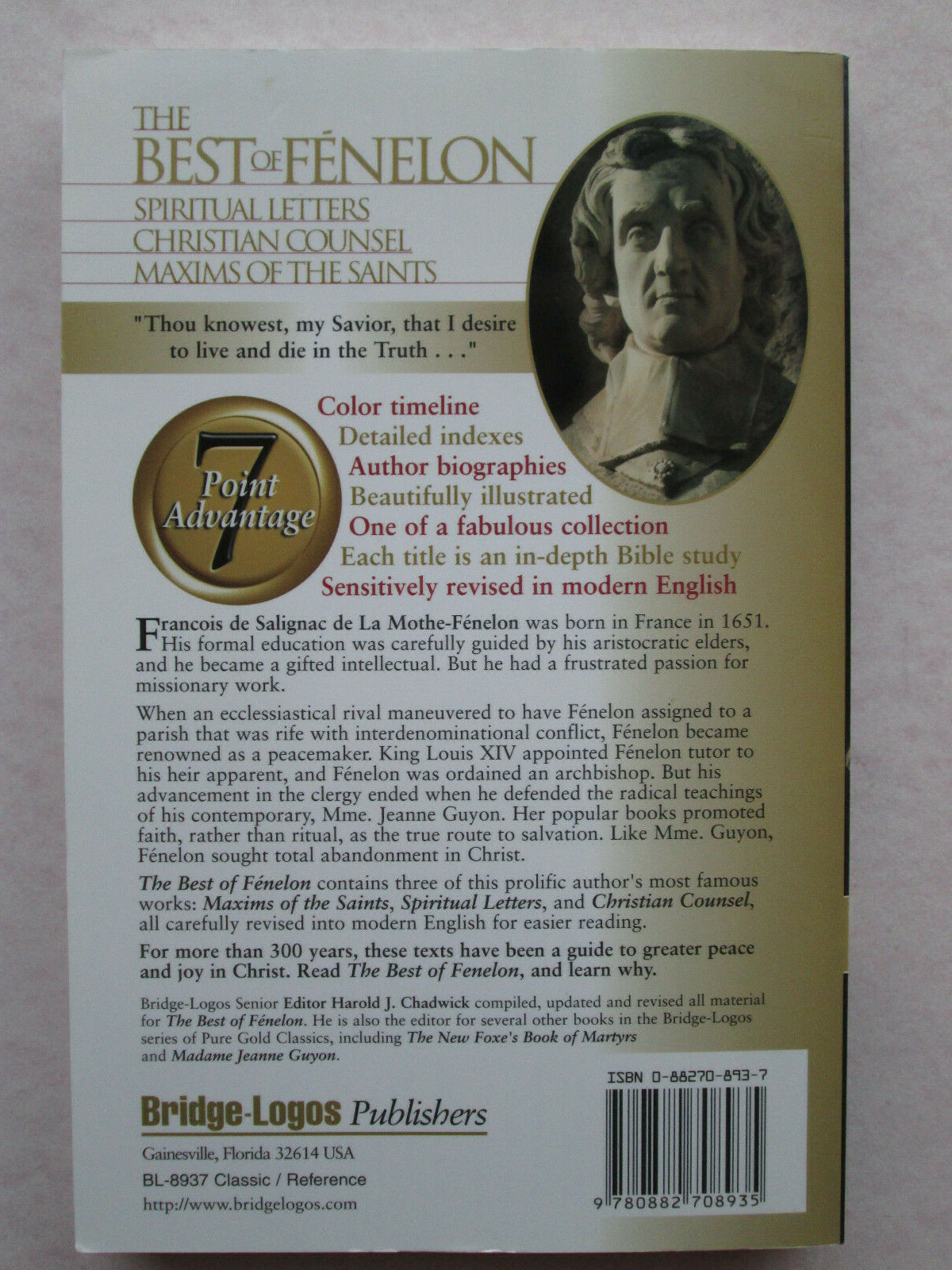 THE BEST OF FENELON 2002 Paperback FRANCOIS DE SALIGNAC DE LA MOTHE Bridge Logos