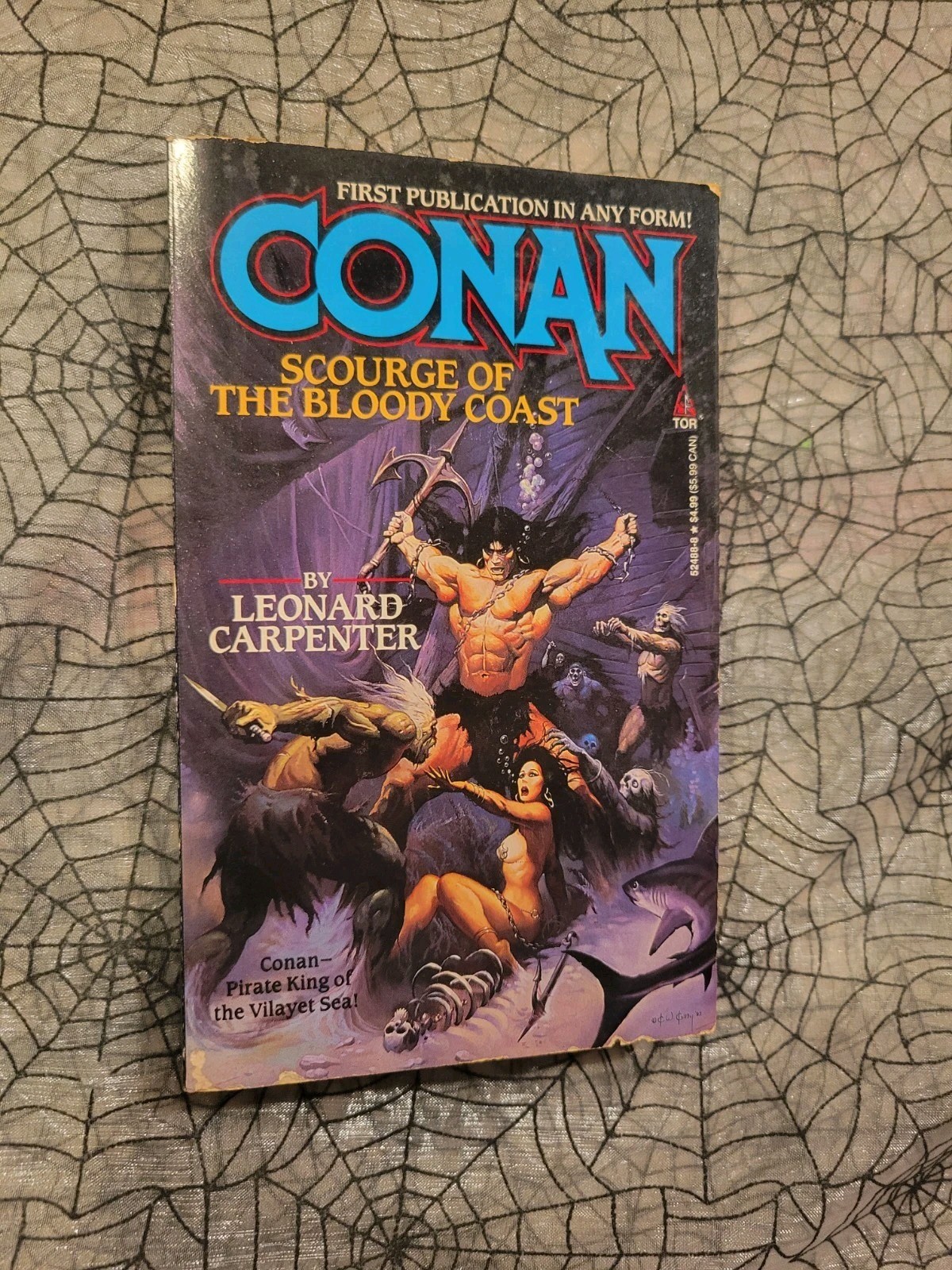 Conan The Barbarian Scourge of Bloody Coast Leonard Carpenter TOR 1994 Book