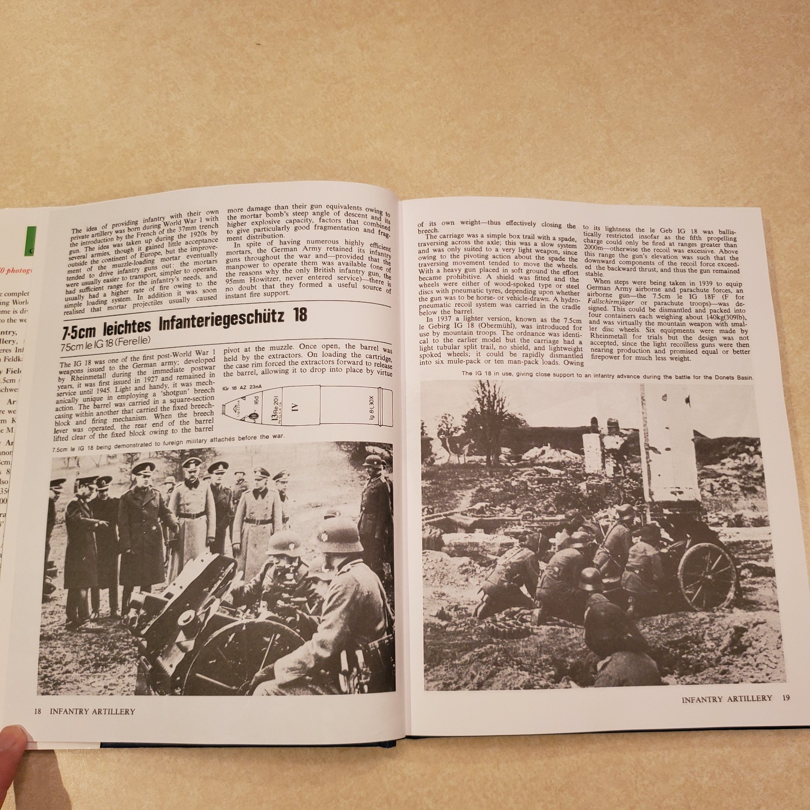 German Artillery of World War Two by Ian V Hogg hardcover illustrated