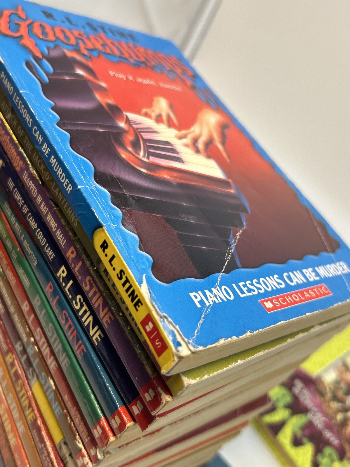 RL Stine Book Lot – 23 Goosebumps Rotten School, Mixed Years, Vintage, 1 Double