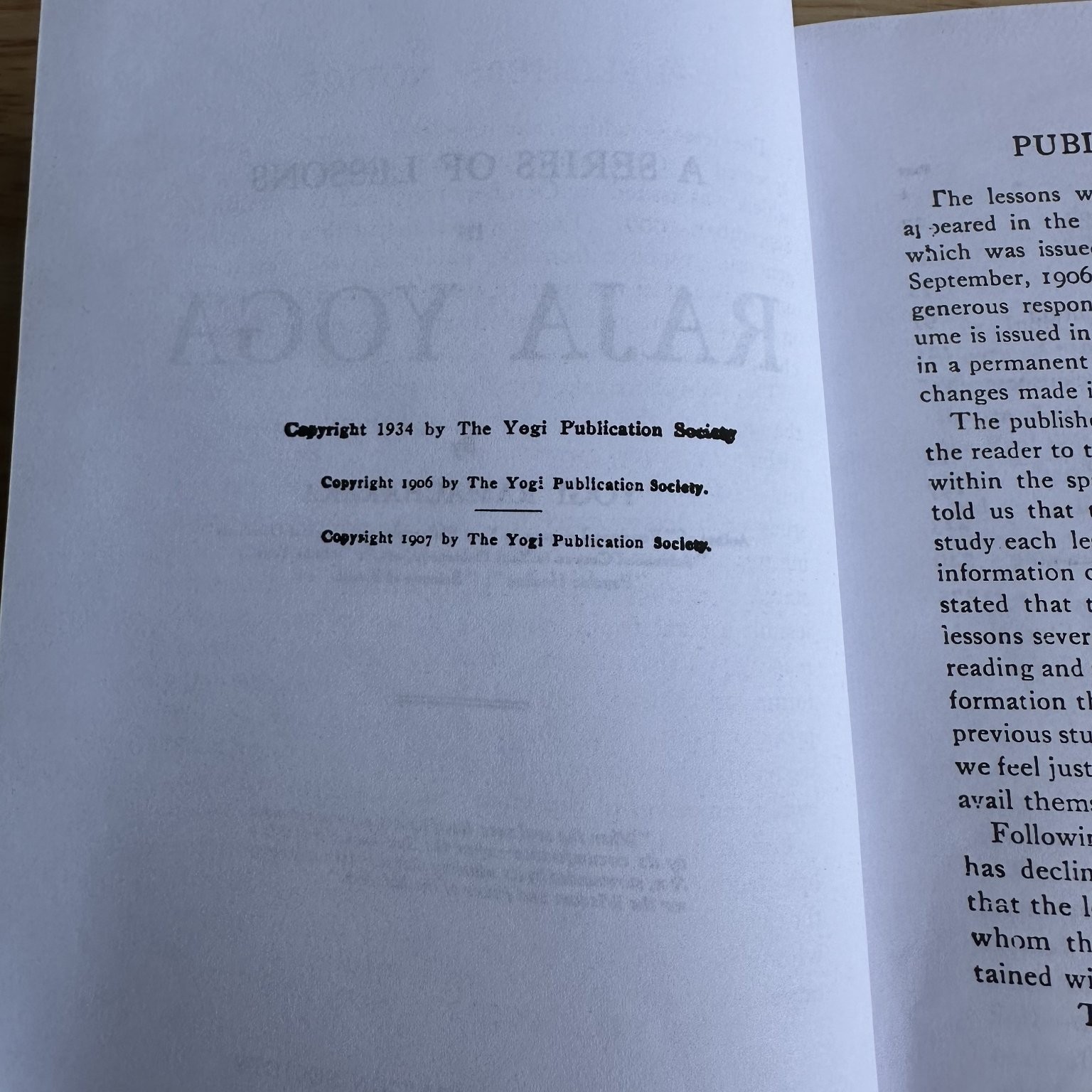 Raja Yoga or Mental Development Yogi Ramacharaka 1934 Printing Yoga Spirituality