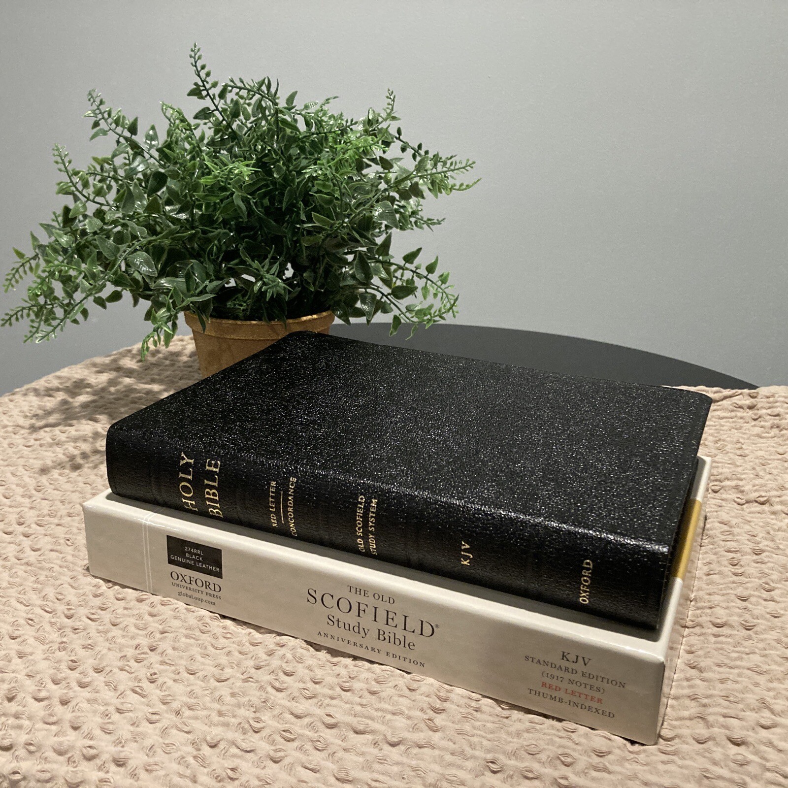 Genuine Leather KJV Old Scofield Study Bible INDEXED 1917 notes Standard edition