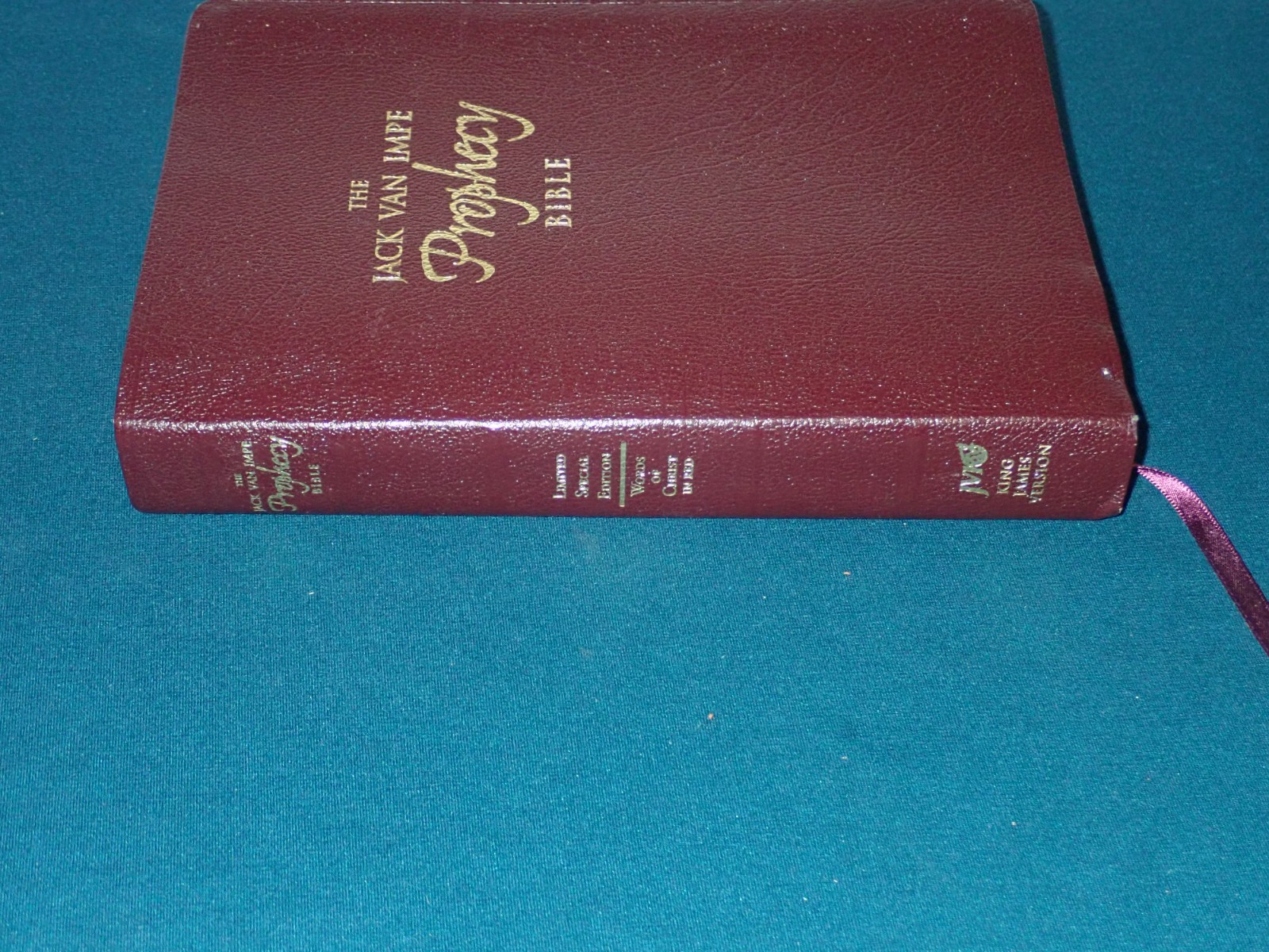 Jack Van Impe Prophecy Bible KJV 1999 Imitation Leather Red Letter Clean Pages