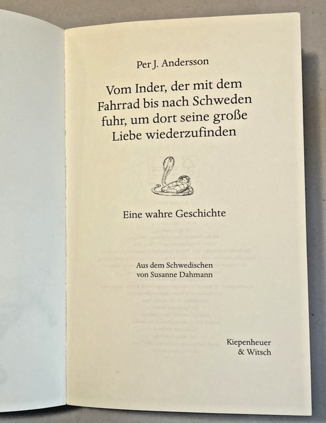 GERMAN ~ Vom Inder, der mit dem Fahrrad bis nach… (2013) ~ Per J. Andersson