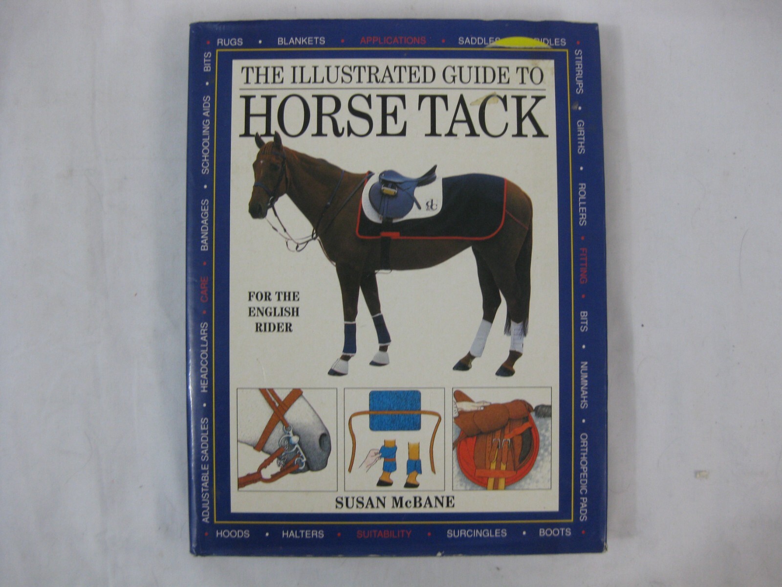 Horses / Equestrian 3 HC Book Lot Encyclopedia of, Grand National, Tack.. VG
