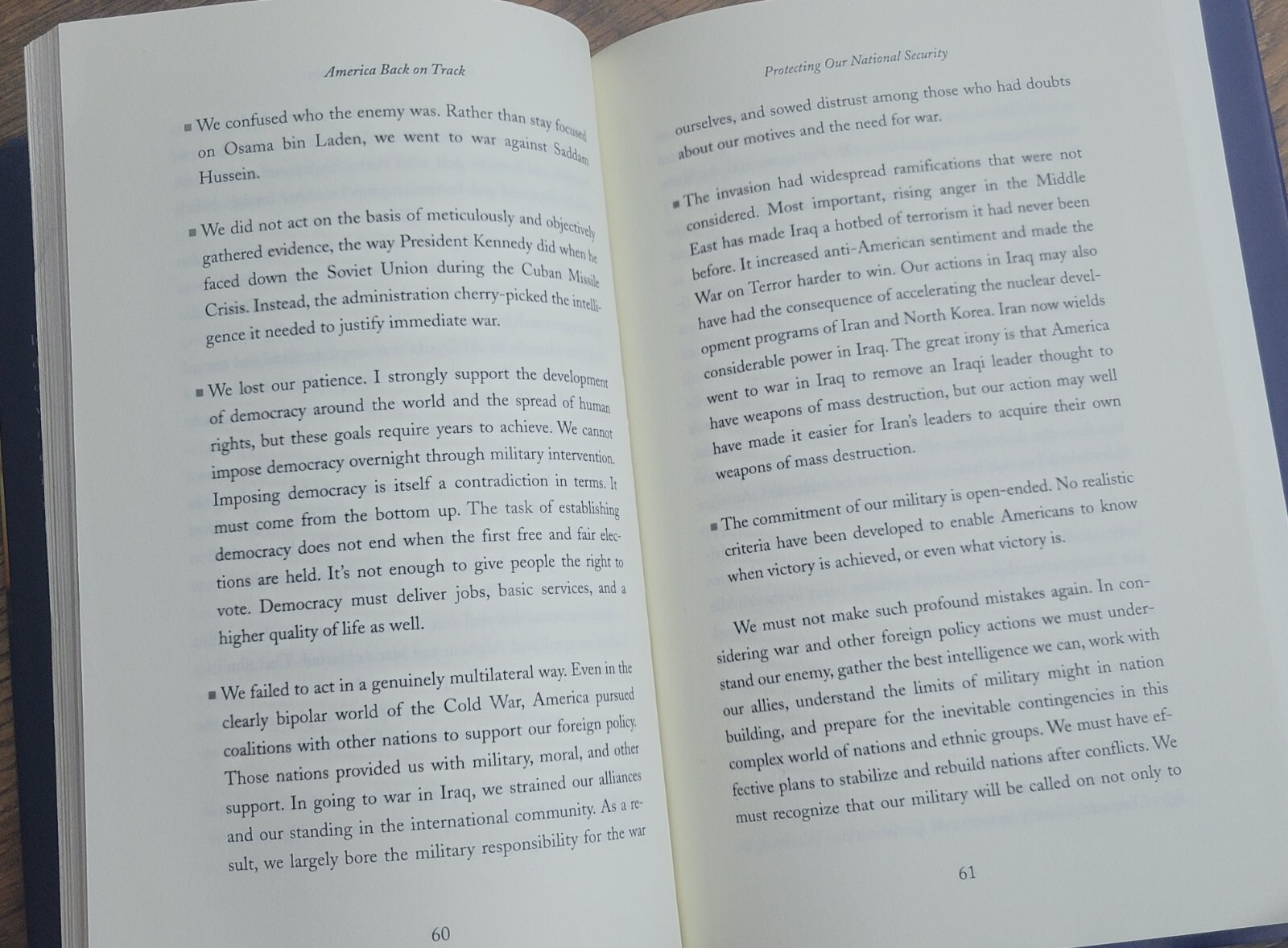 America Back On Track Senator Edward M Kennedy 2006 Hard Back 210 Pages