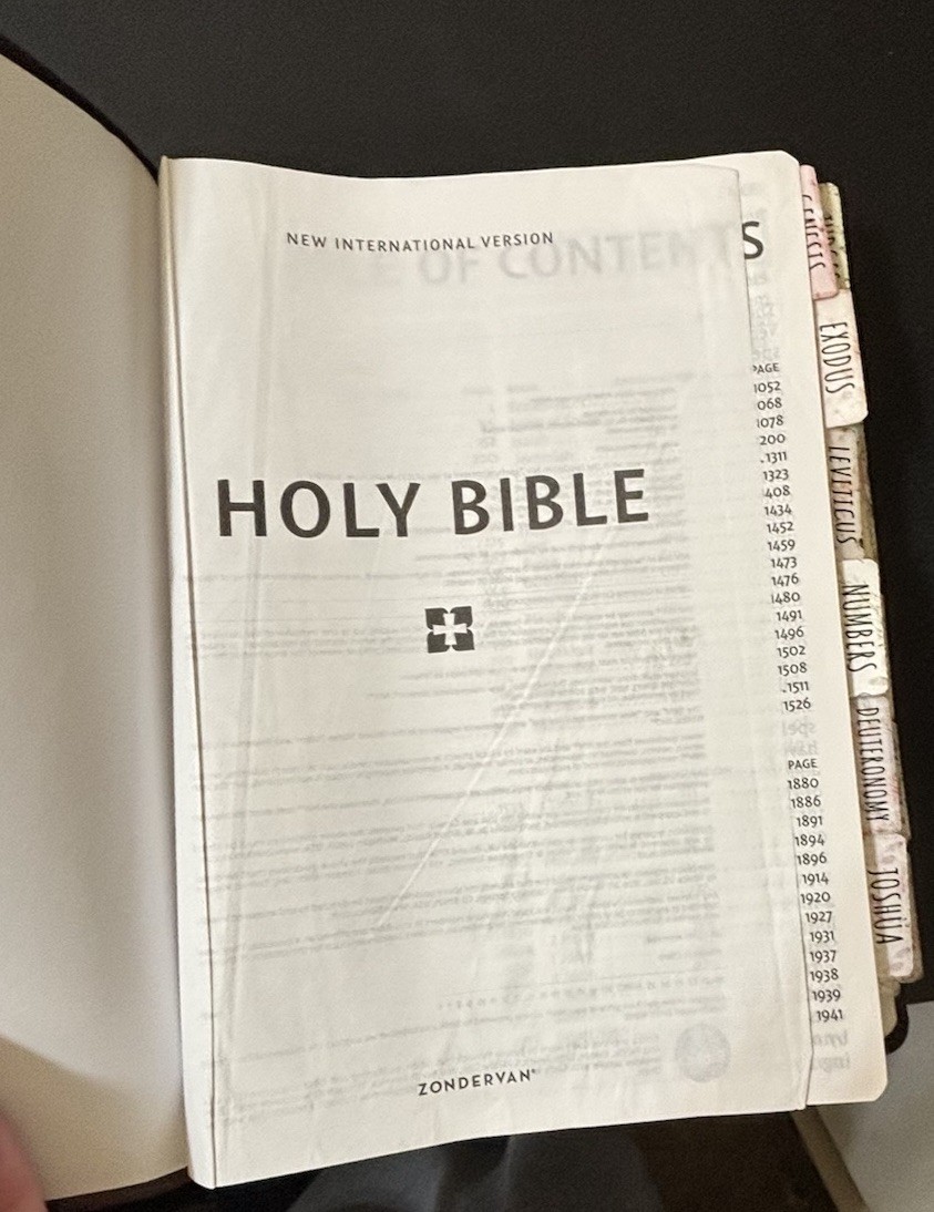 NIV Super Giant Print Reference Bible 2011 Brown Leathersoft 16.5pt Font – EUC