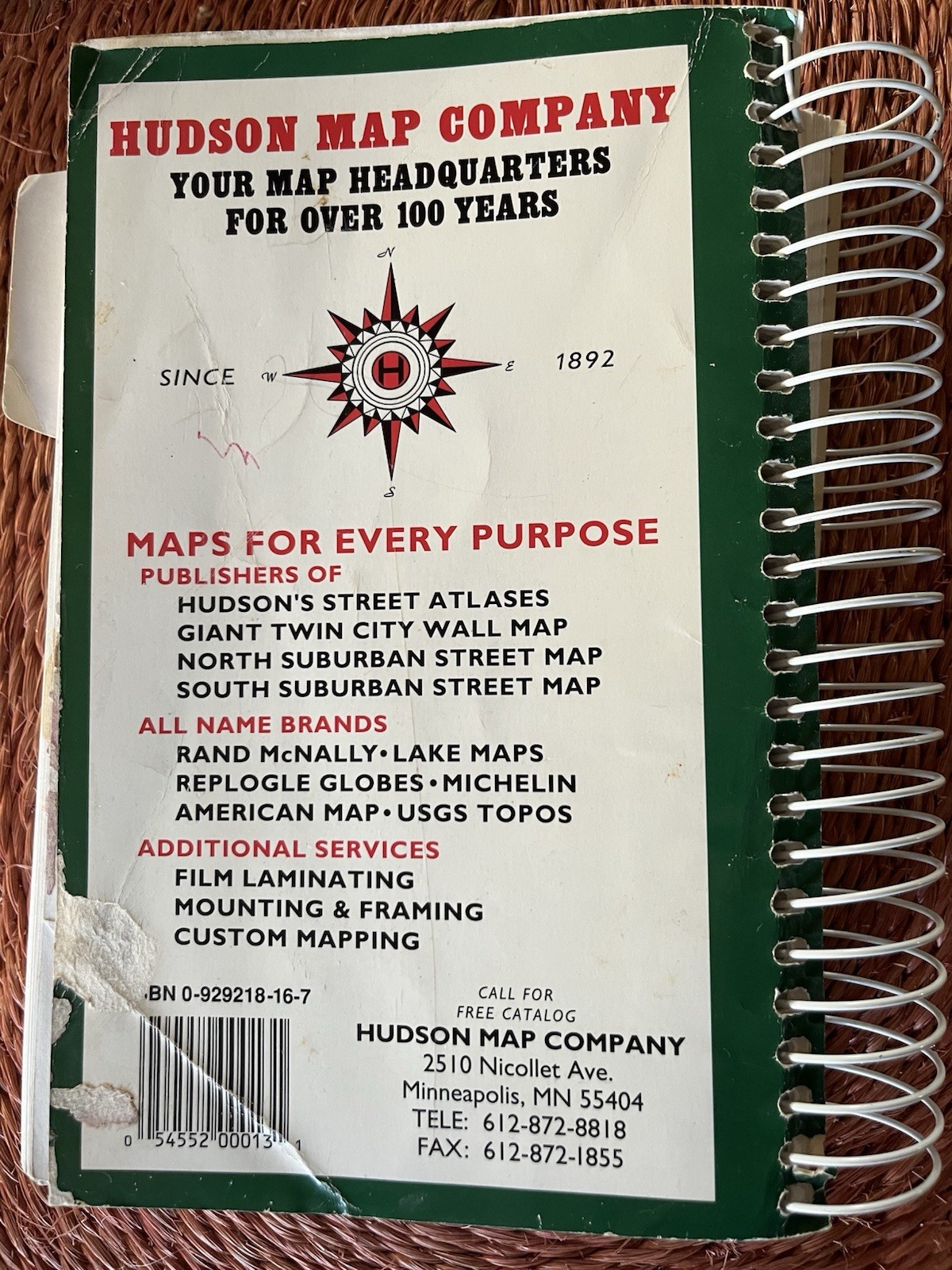 Hudson’s 1998 Edition Twin Cities Street Atlas