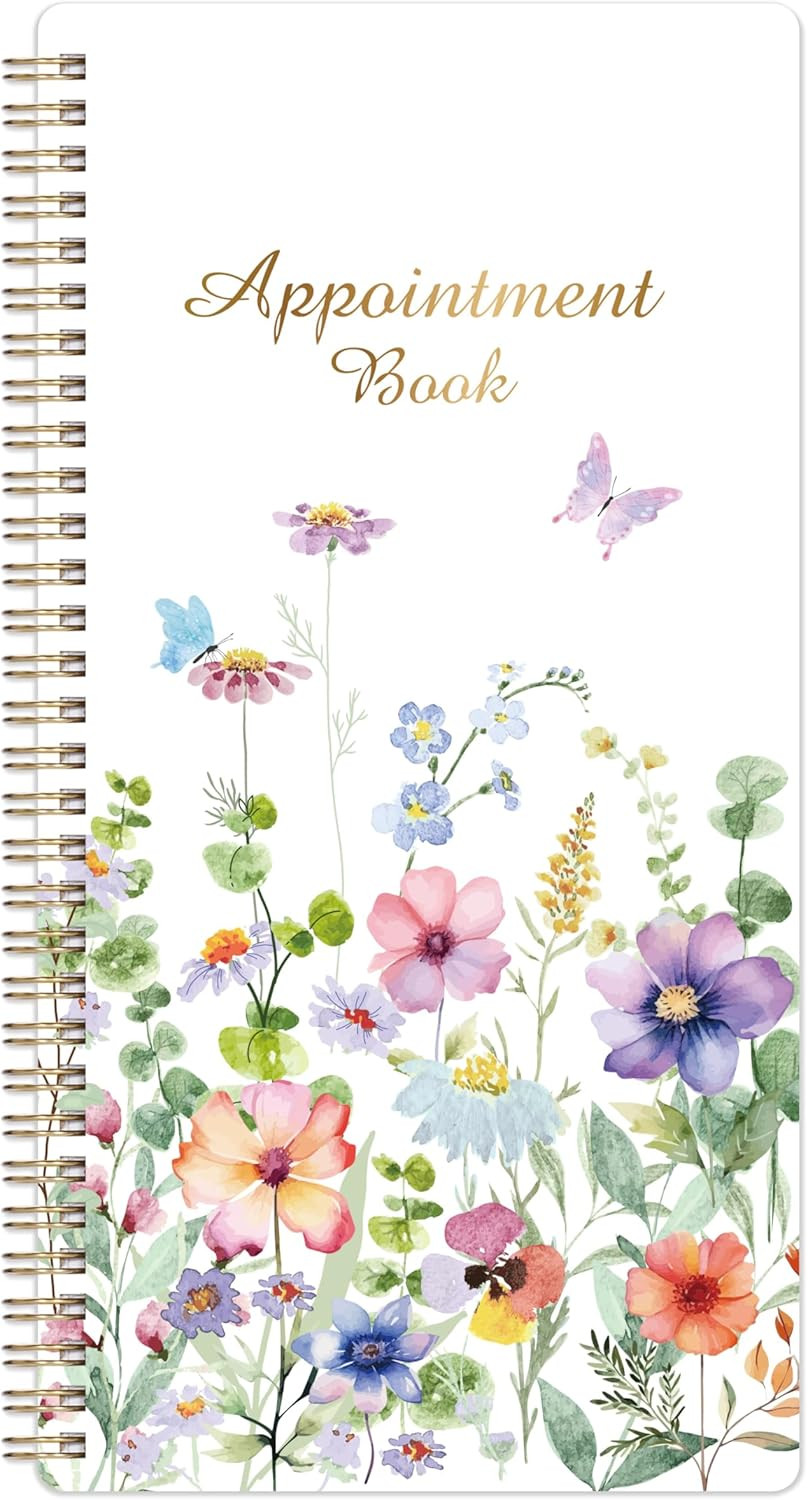 Appointment Book – Undated Salon Appointment Book, Daily＆Hourly Schedule Book wi
