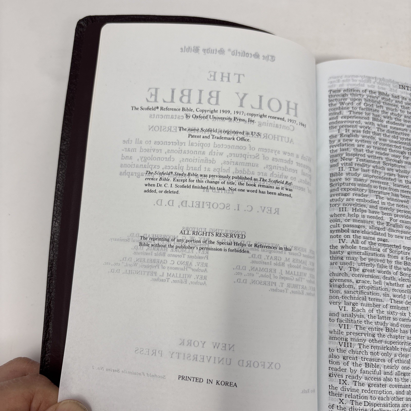 Holy Bible Scofield Study System Oxford Red Letter Concordance KJV