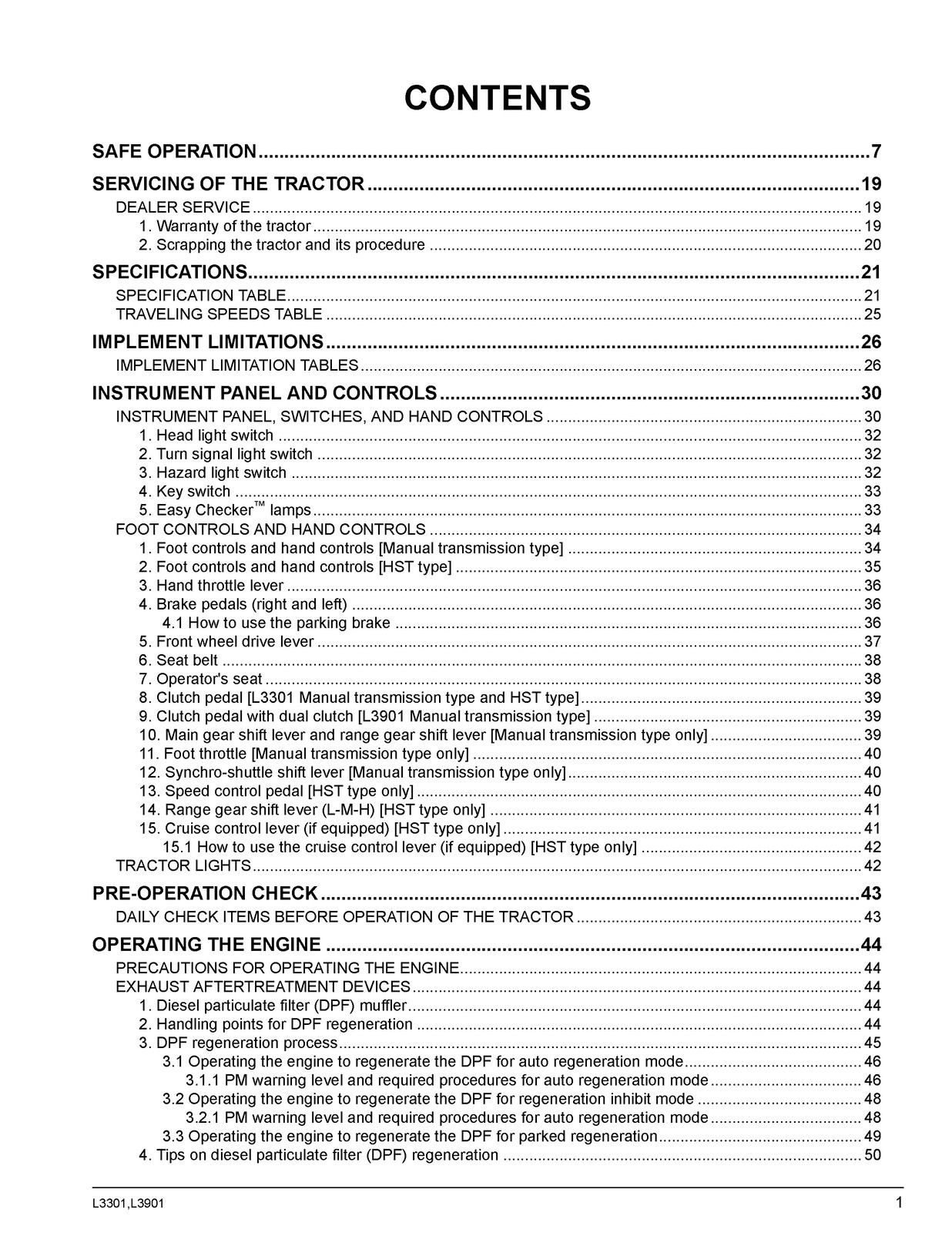 KUBOTA L3301 L3901 OPERATORS MANUAL – RUGGED WIRE BOUND – ROBUST COVERS
