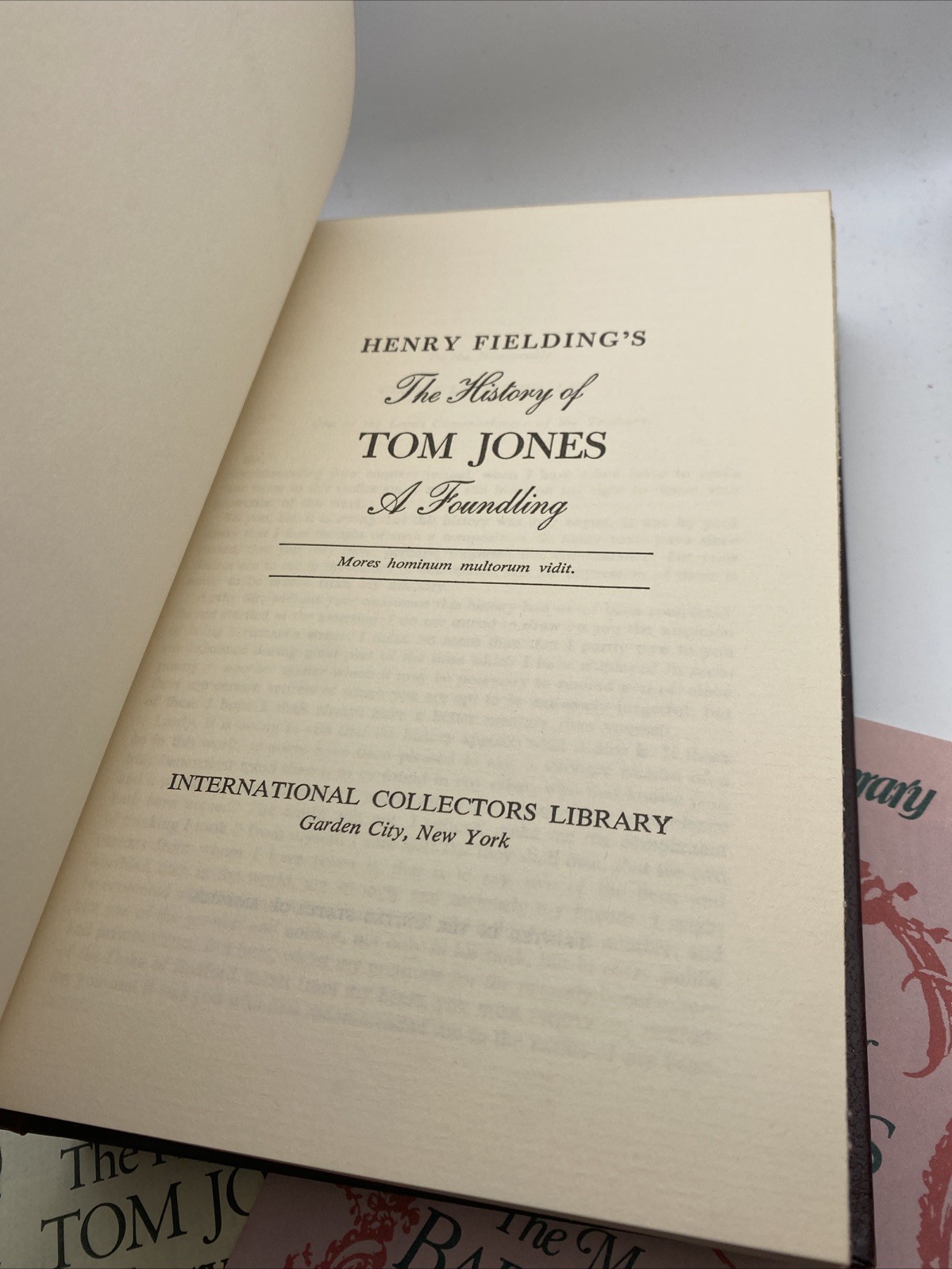 The History Of Tom Jones by Henry Fielding 1950 International Collectors Library