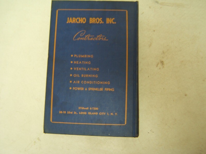 Contractors Register Building & construction New York New Jersey 1950 Book HB