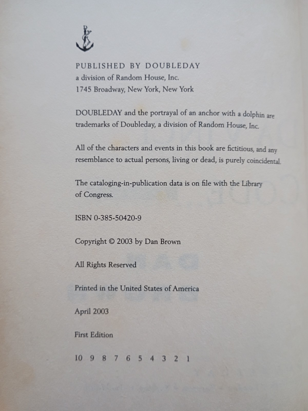 Dan Brown 6 FIRST EDITION Hardcovers – 5 Book Robert Langdon Series + Two More