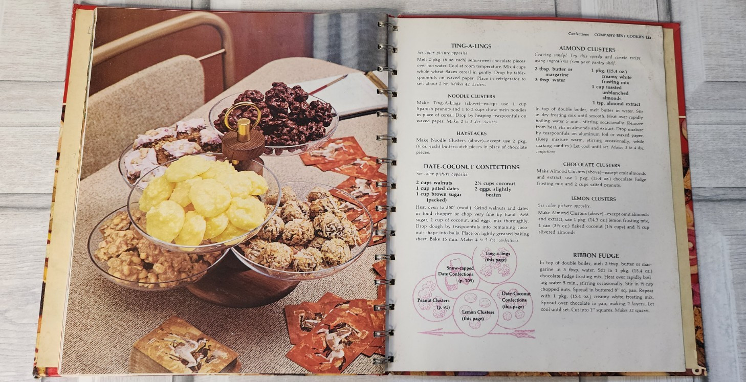 Betty Crocker’s Cooky Book 1973 450+ recipes grannycore color photos 156 pages