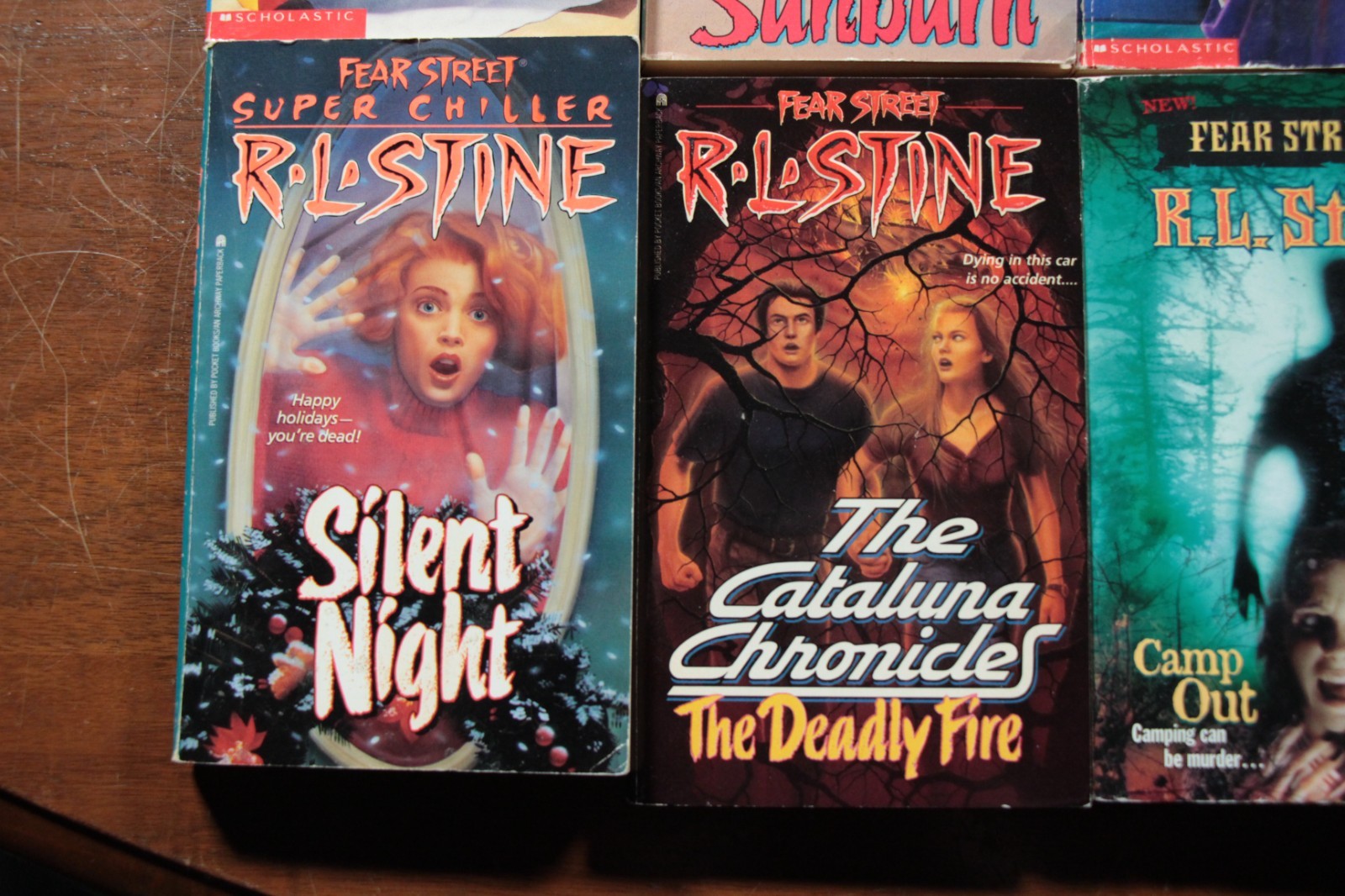 Vintage R.L. Stine Fear Street Book Lot 12 Horror Beach Party Sunburn Overnight