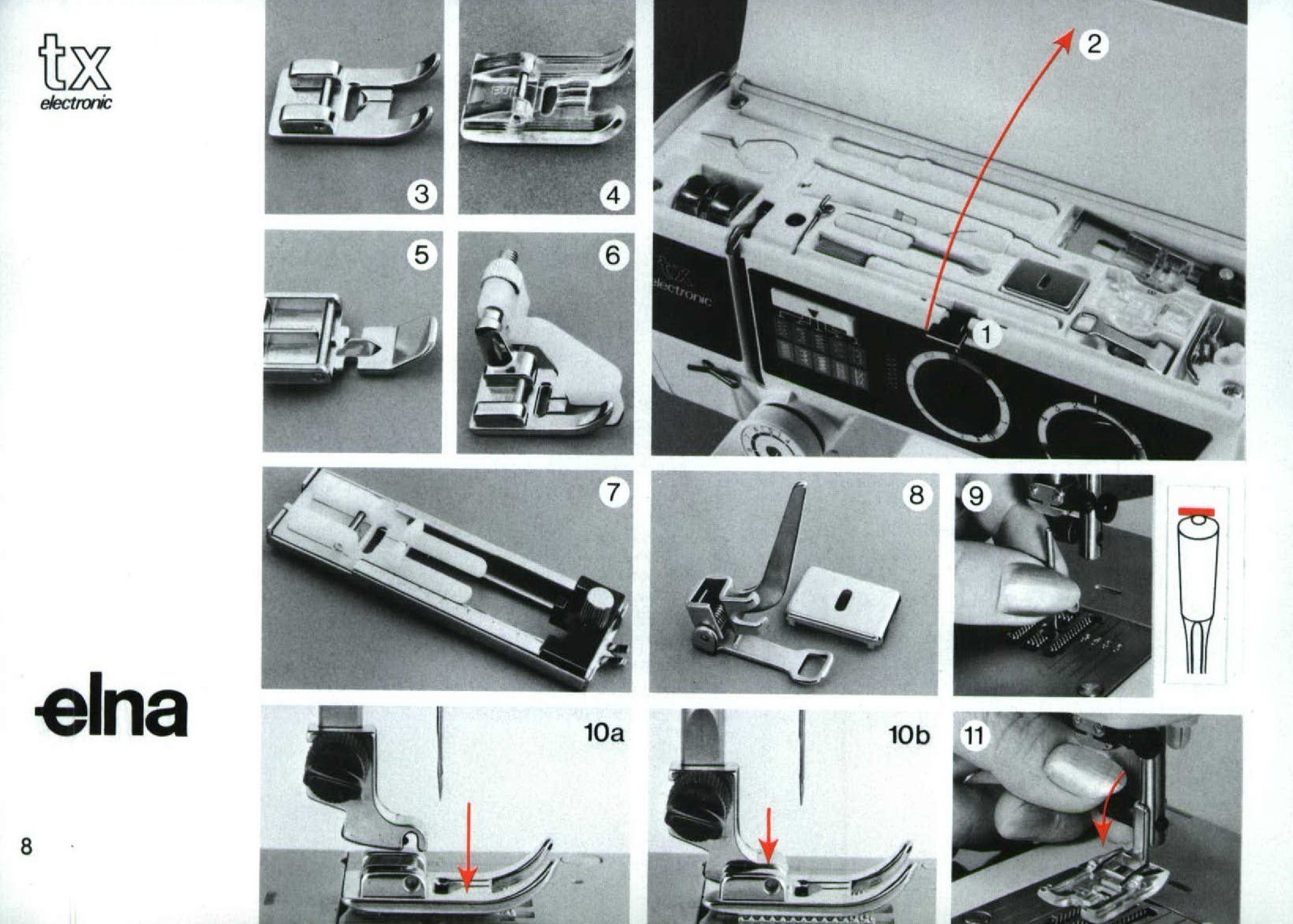ELNA TX Electronic Sewing Machine Instruction Manual FIXED – TOUGH COVERING