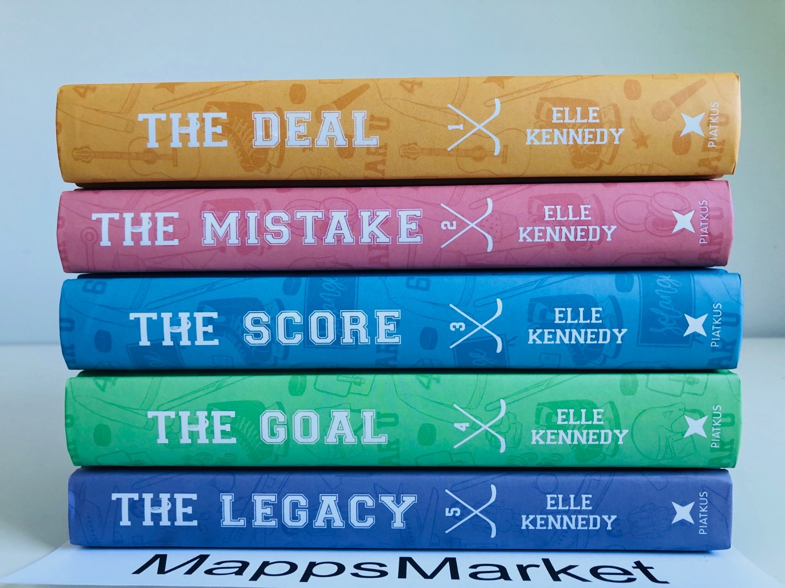 SIGNED Off-Campus Set Books 1-5 by Elle Kennedy ILLUMICRATE AFTERLIGHT EXCLUSIVE