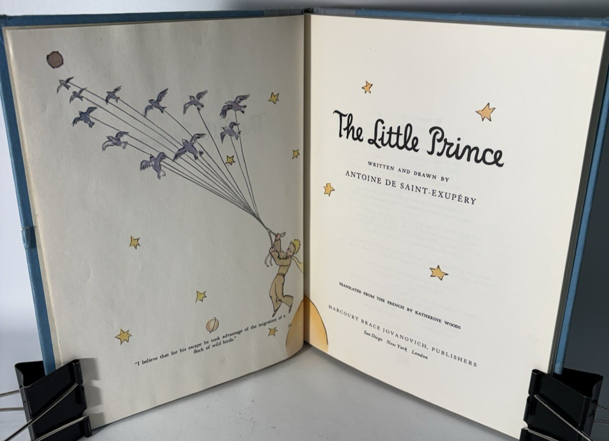 The Little Prince by Antoine de Saint-Exupery, 1982 Harcourt Brace Jovanovich