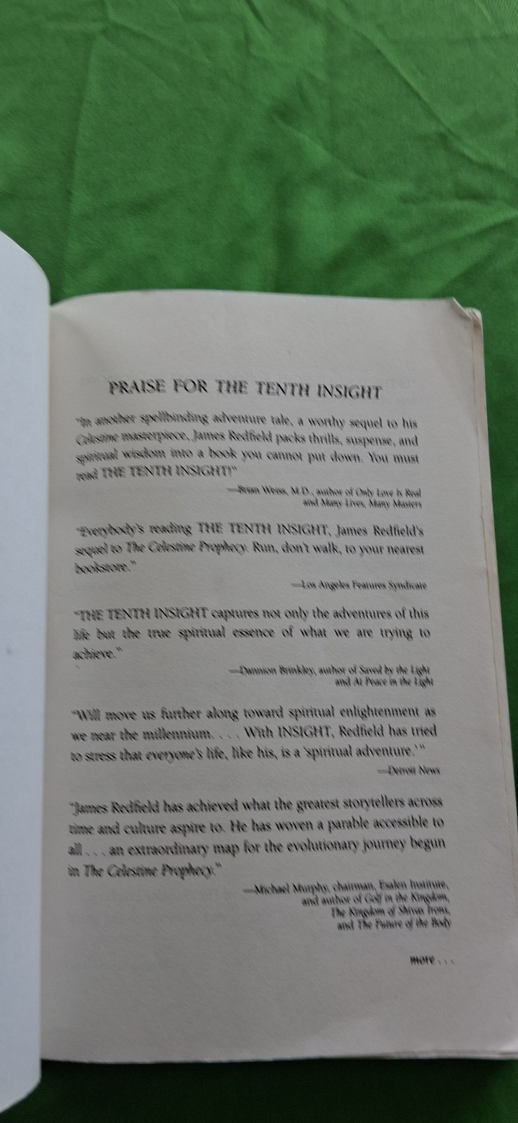 James Redfield Celestine Prophecy & The Tenth Insight Book Lot Of 2