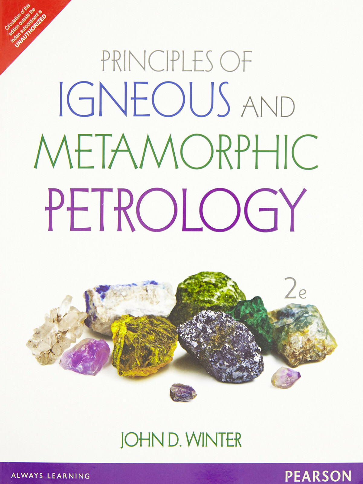 NEW: Principles of Igneous and Metamorphic by Winter 2nd INTL ED