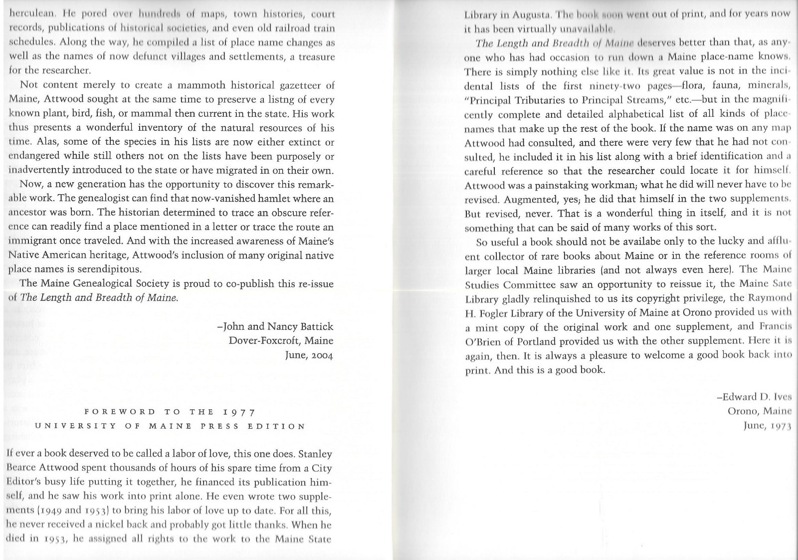„THE LENGTH AND BREADTH OF MAINE“ by Stanley Bearce Attwood