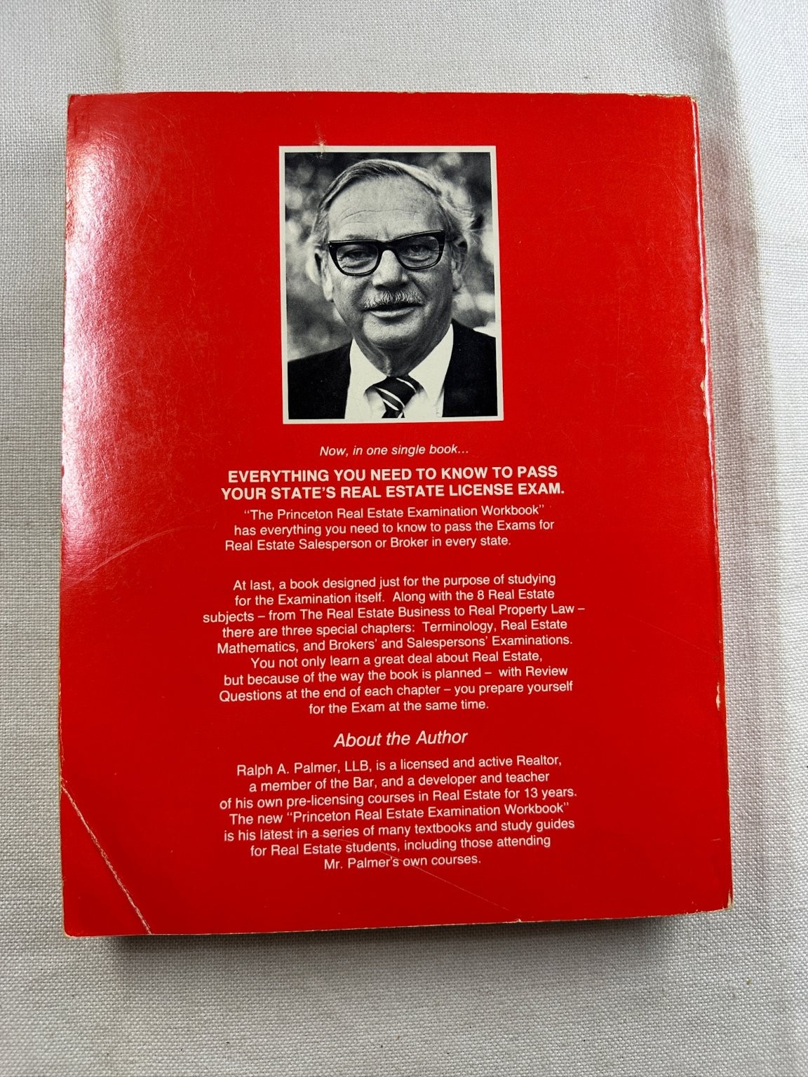 Princeton Real Estate Examination Workbook Ralph Palmer 1979 Study Guide Real
