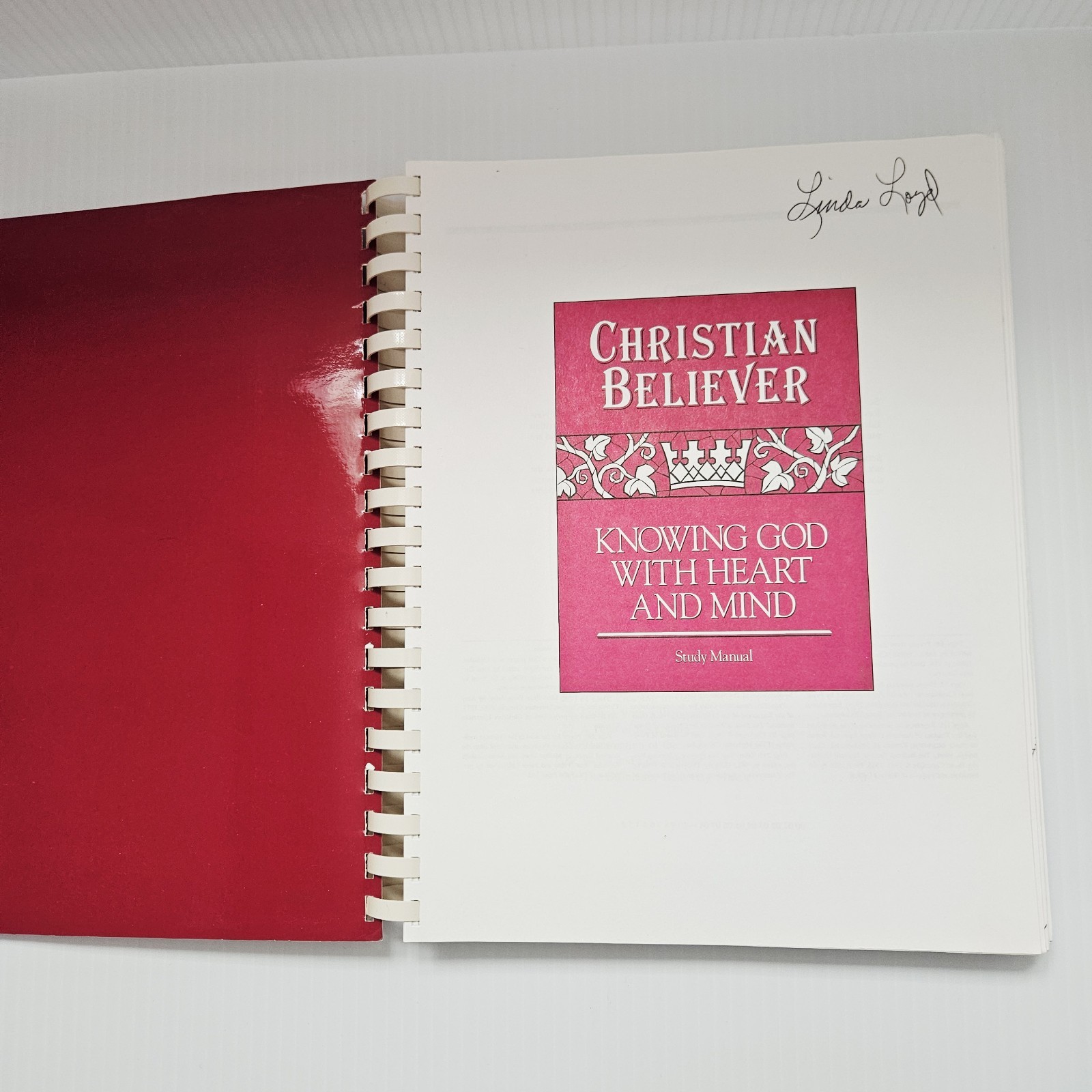 Christian Believer Book Knowing God with Heart and Mind Bible Study Manual