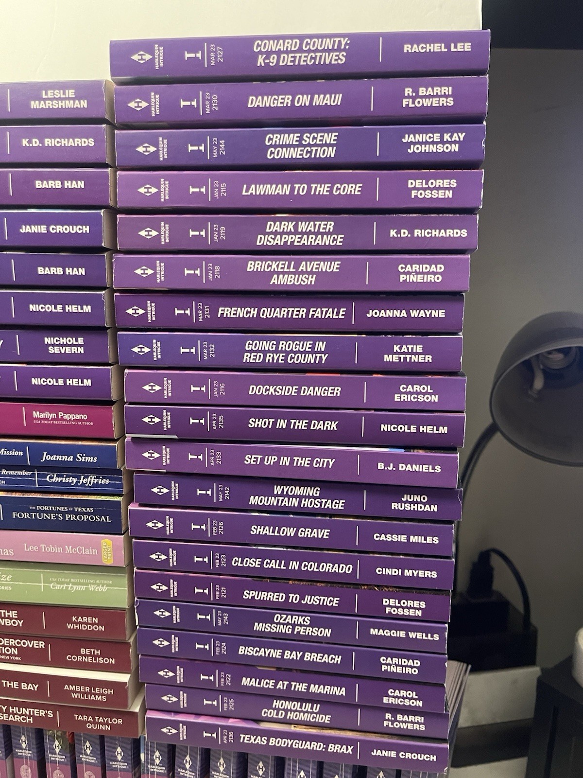 HARLEQUIN INTRIGUE SUSPENSE SERIES PAPERBACK BOOK Lot Of 79 MIXED TITLES & YEARS