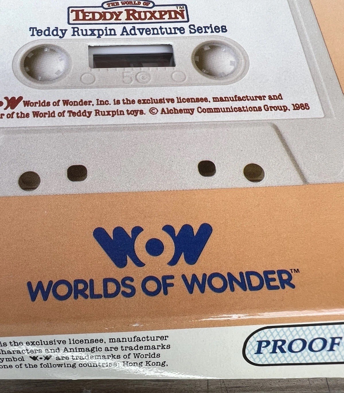 Teddy Ruxpin Adventure Series Teddy And The Mud lips Book Cassette Tape Vintage