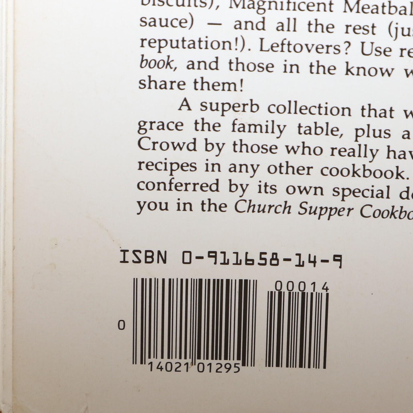 Yankee Church Supper Cookbook — 1989 / 375 RECIPES / 241 PAGES