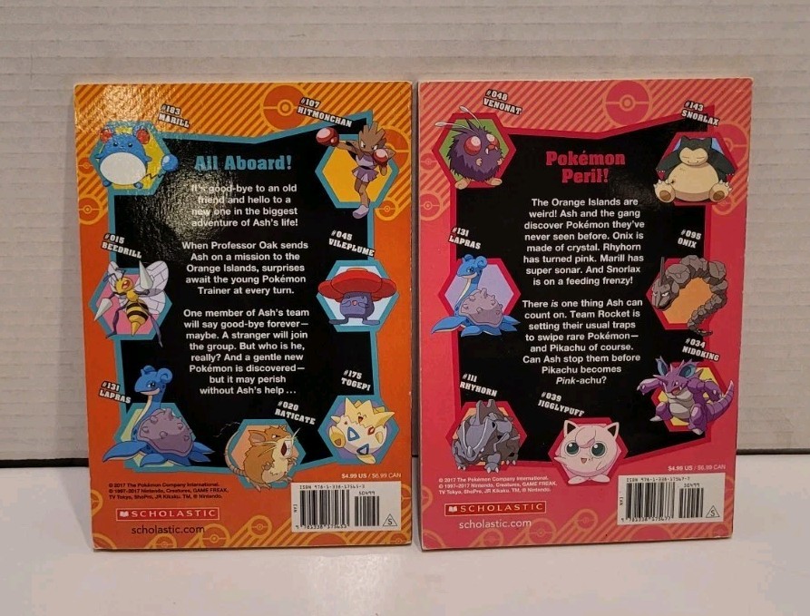 Pokémon Classic Collection Box Set 8 PB Chapter Books 1st Ed Scholastic 2017 GC